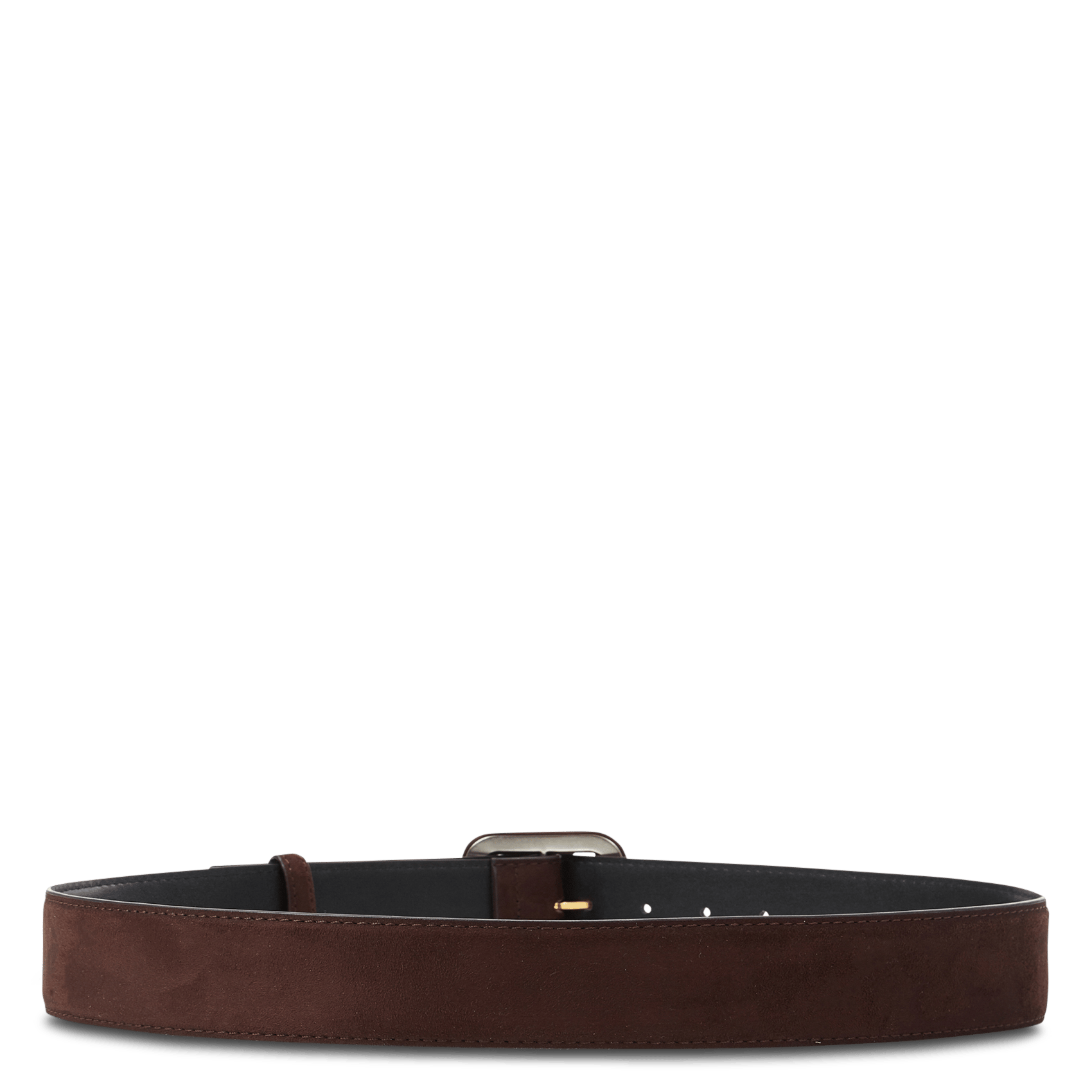 Ceinture en cuir velours GRACE ET MILA Marron