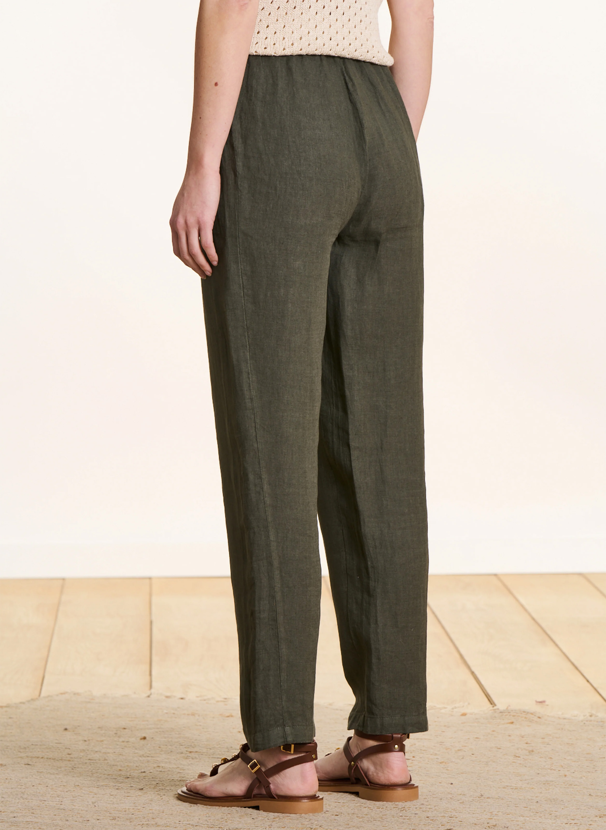 Unifarbene Karottenhose LA FEE MARABOUTEE Grun