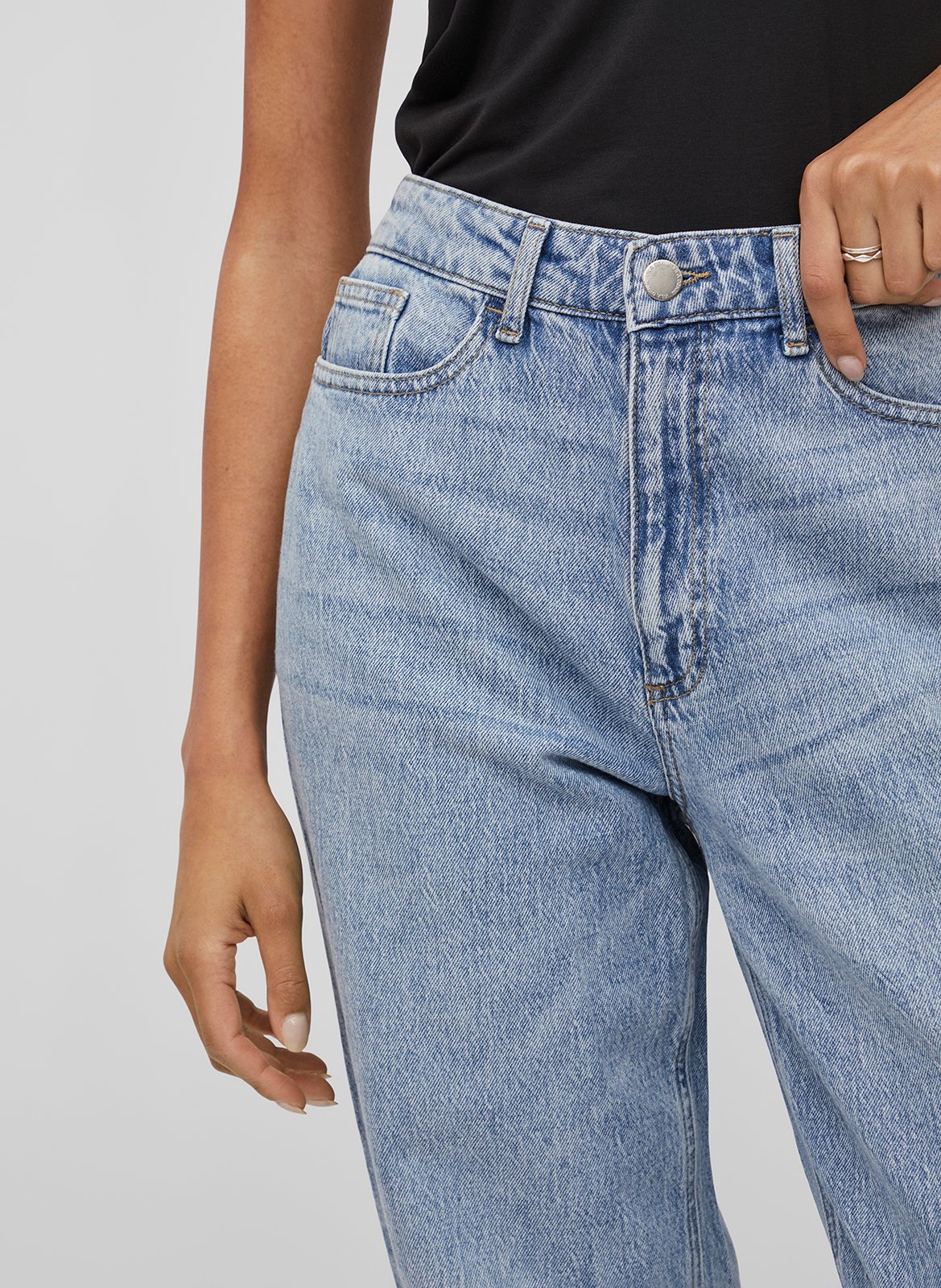 Straight Cut Jeans VILA Blau