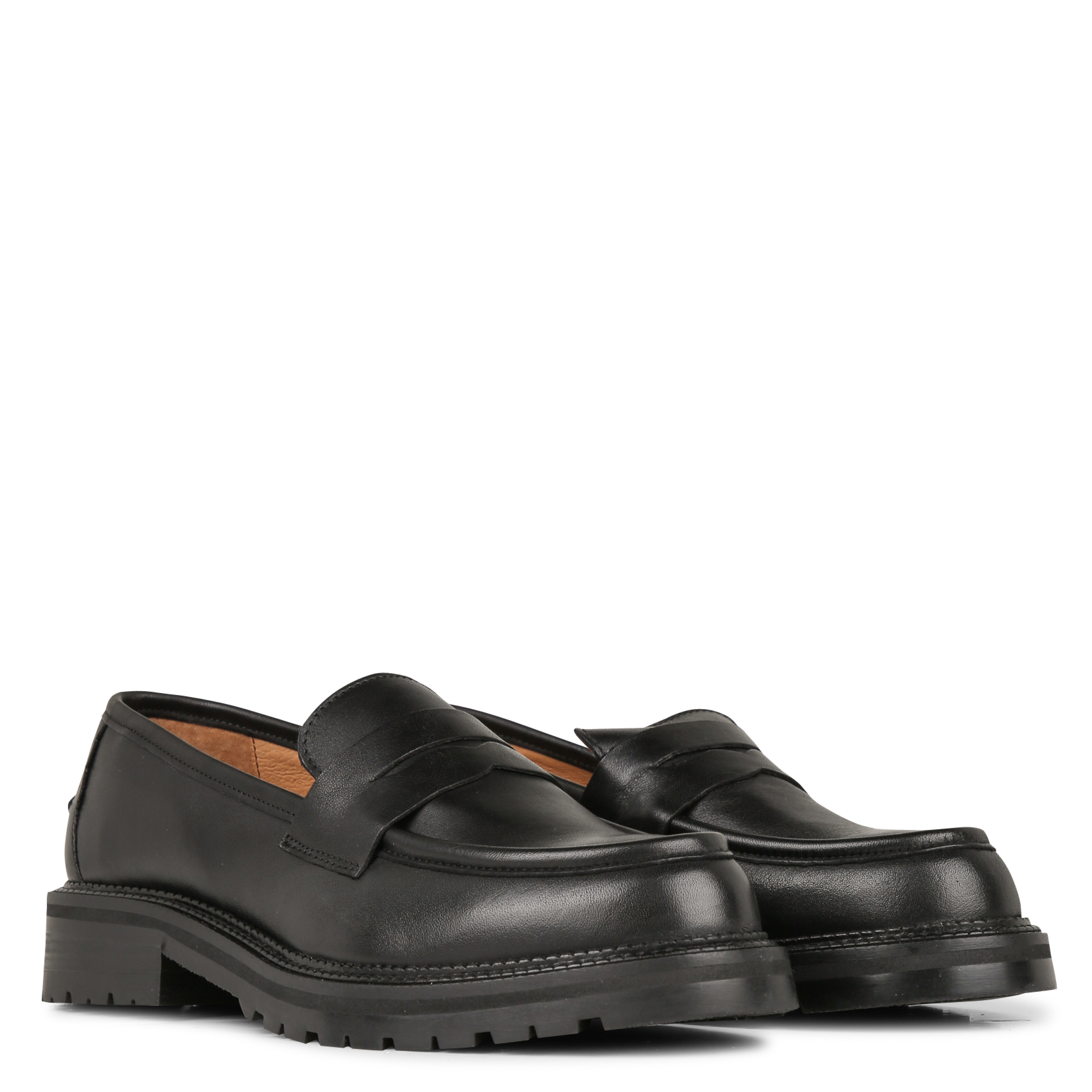 Mocassins unis en cuir  MELLOW YELLOW Noir