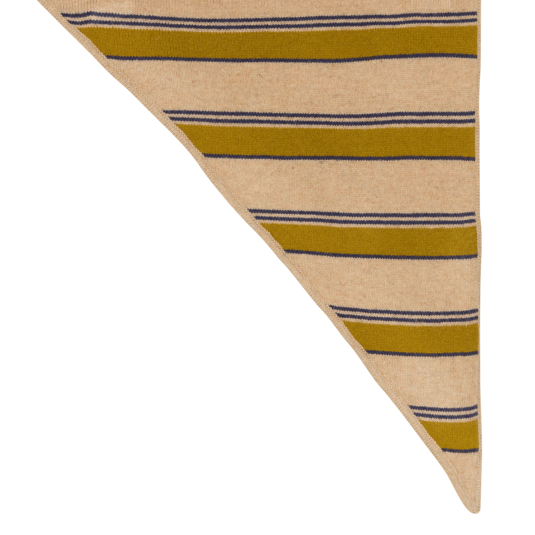 Foulard triangulaire rayé en laine mélangée NICE THINGS