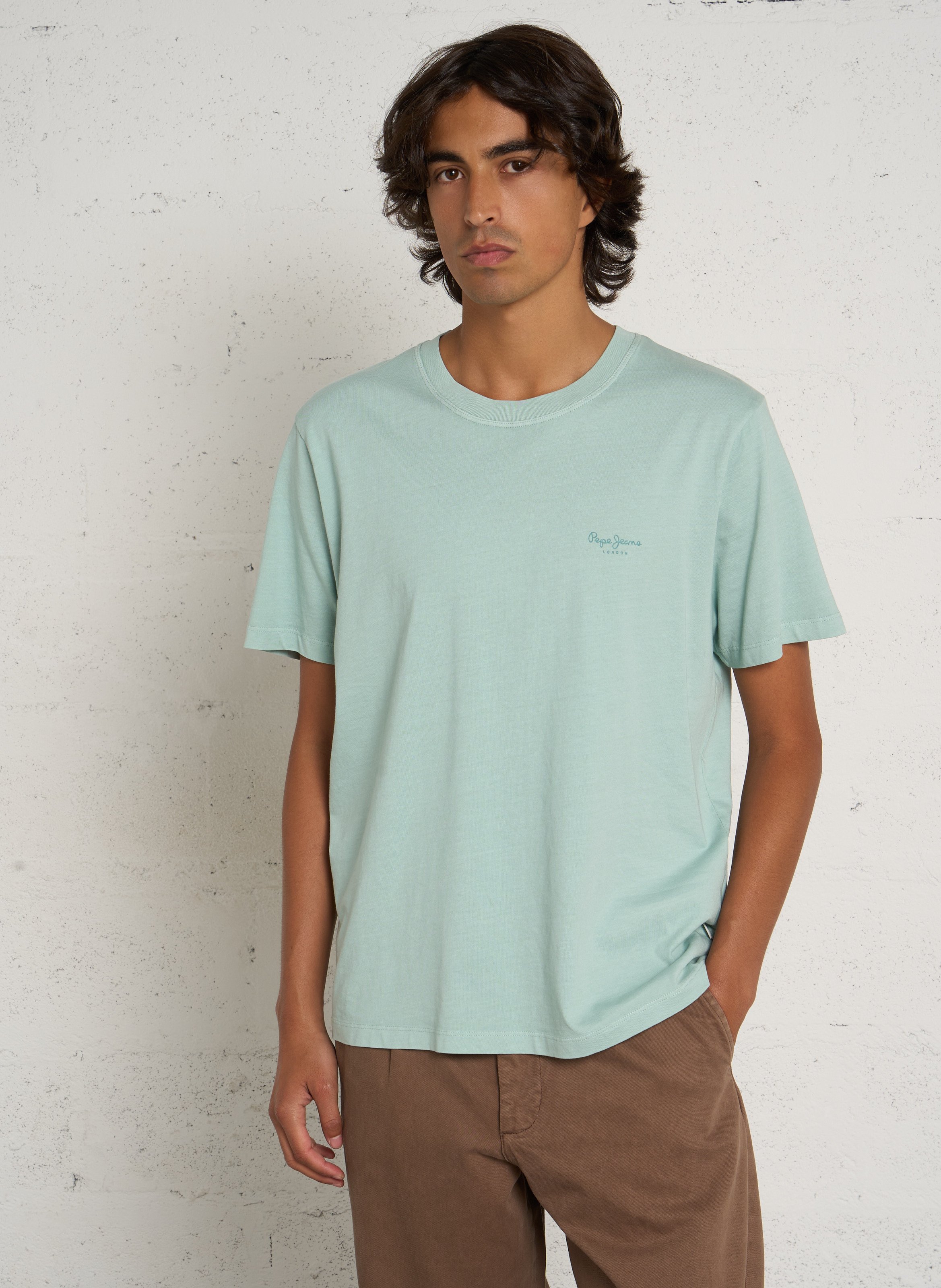 Gerade geschnittenes Rundhals-T-Shirt aus Baumwolle PEPE JEANS