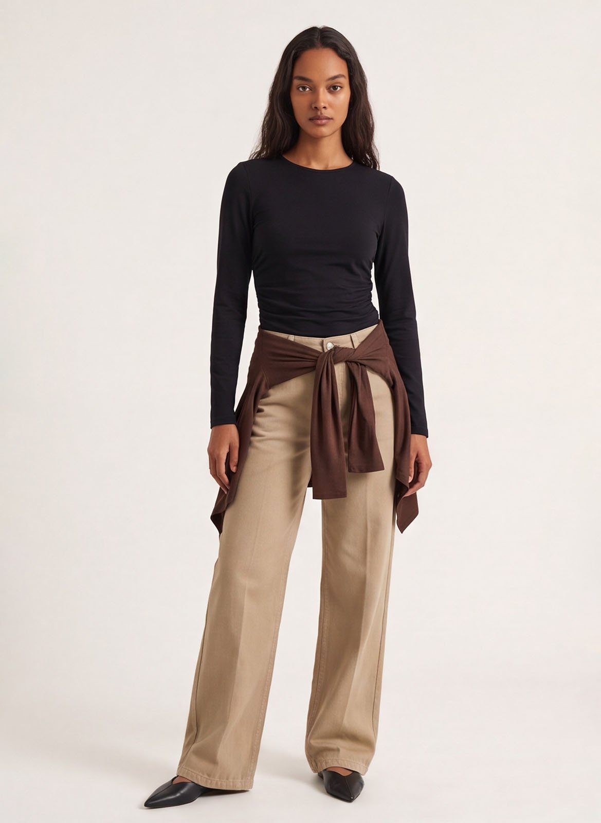 Top uni à manches longues | Noir KOOKAI Femme