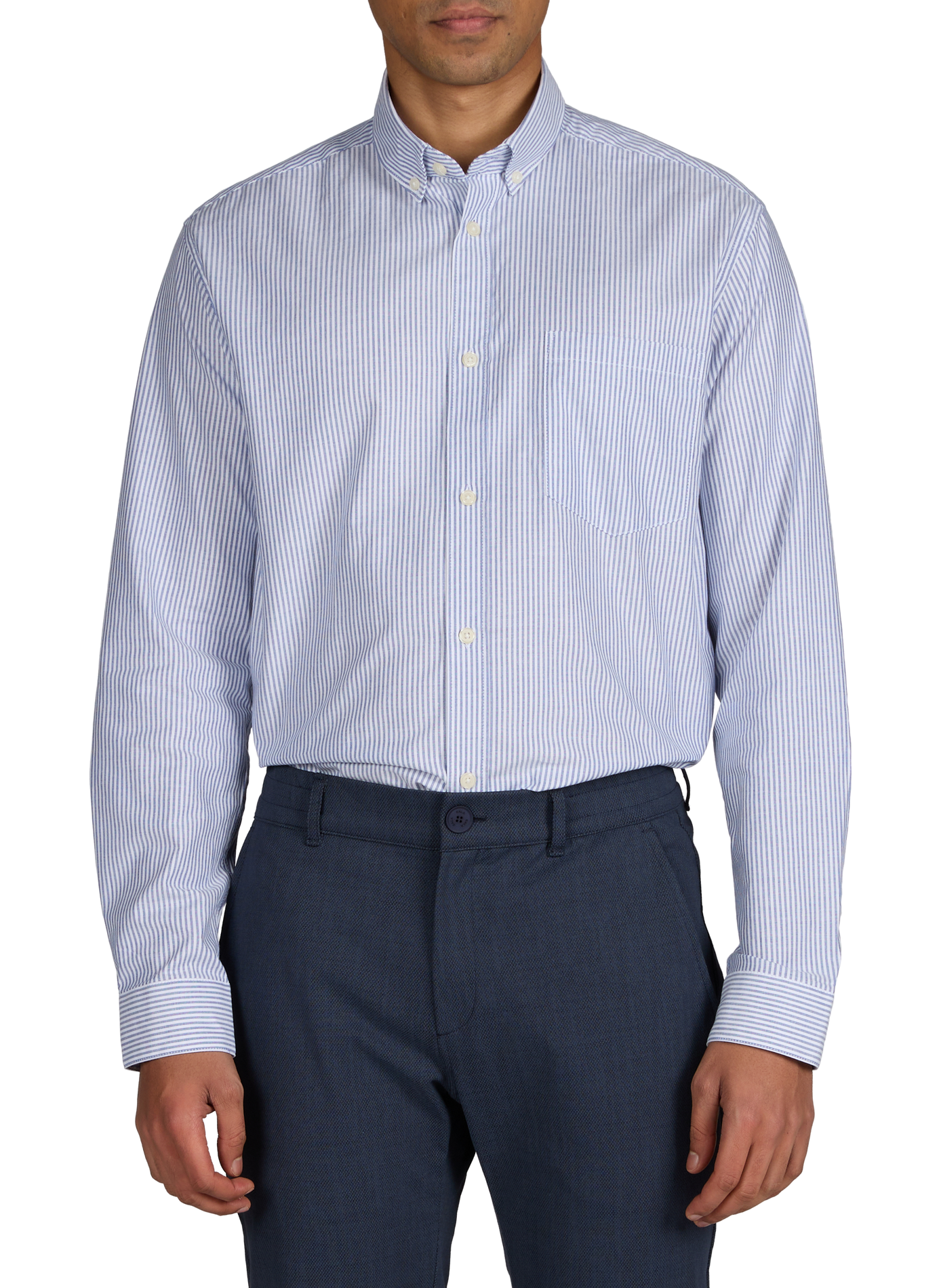 Hoxray-D straight cotton shirt AU PRINTEMPS PARIS Blue