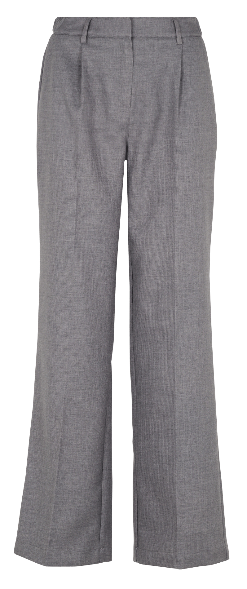 Wijde effen hoge taille broek MAISON 123 Grijs