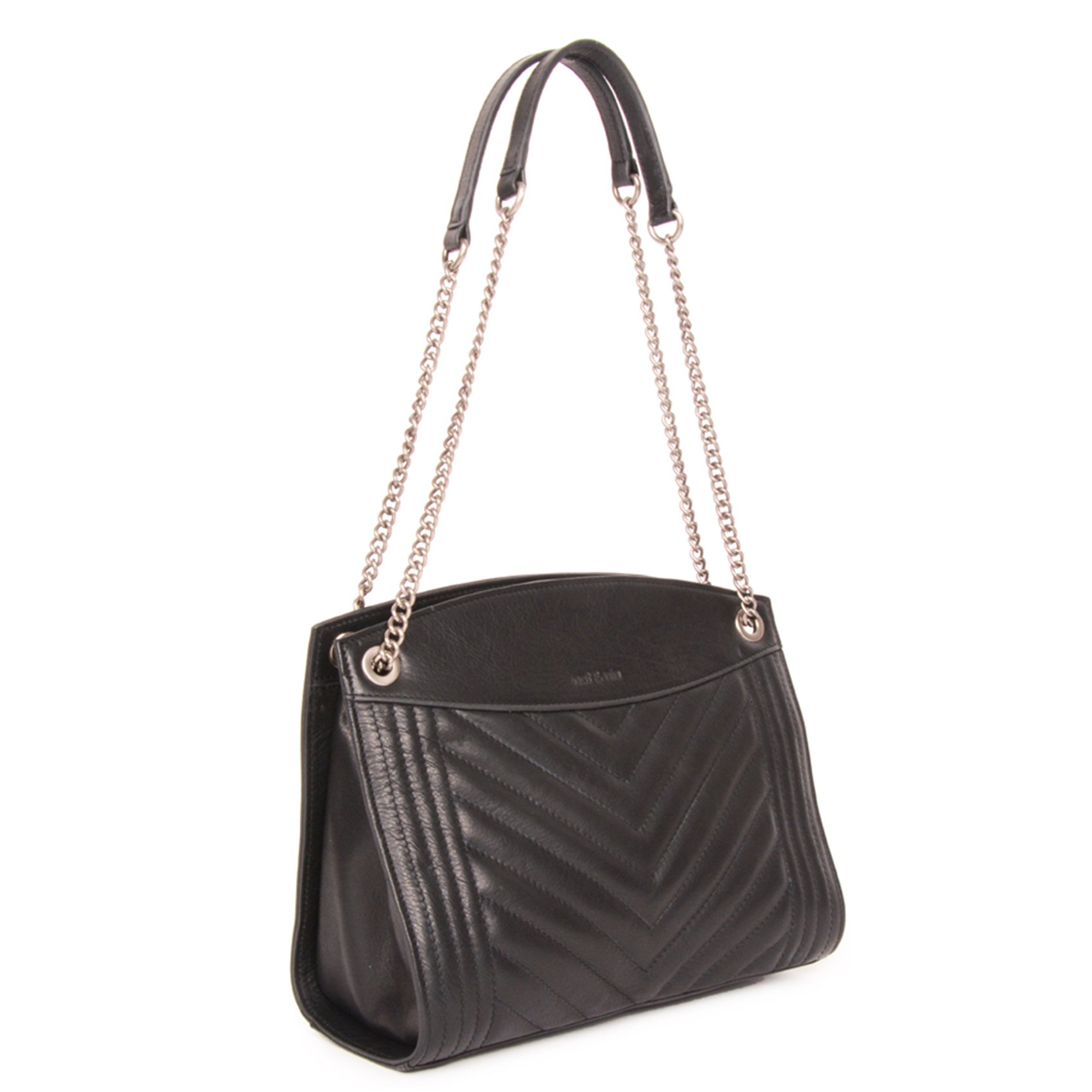 Sac matelassé en cuir NAT & NIN Noir