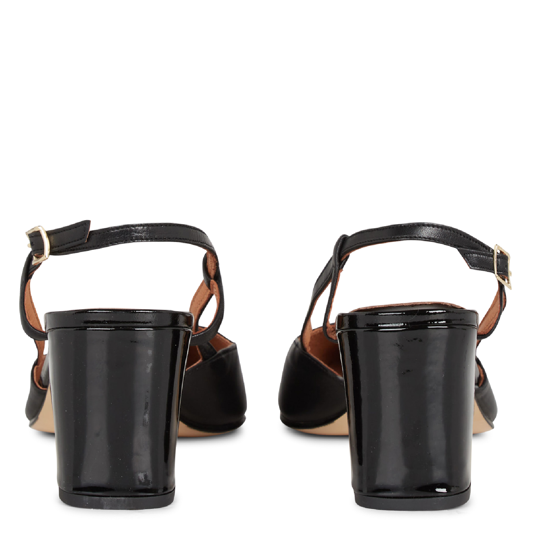 Heeled patent leather Mary Janes JONAK Black