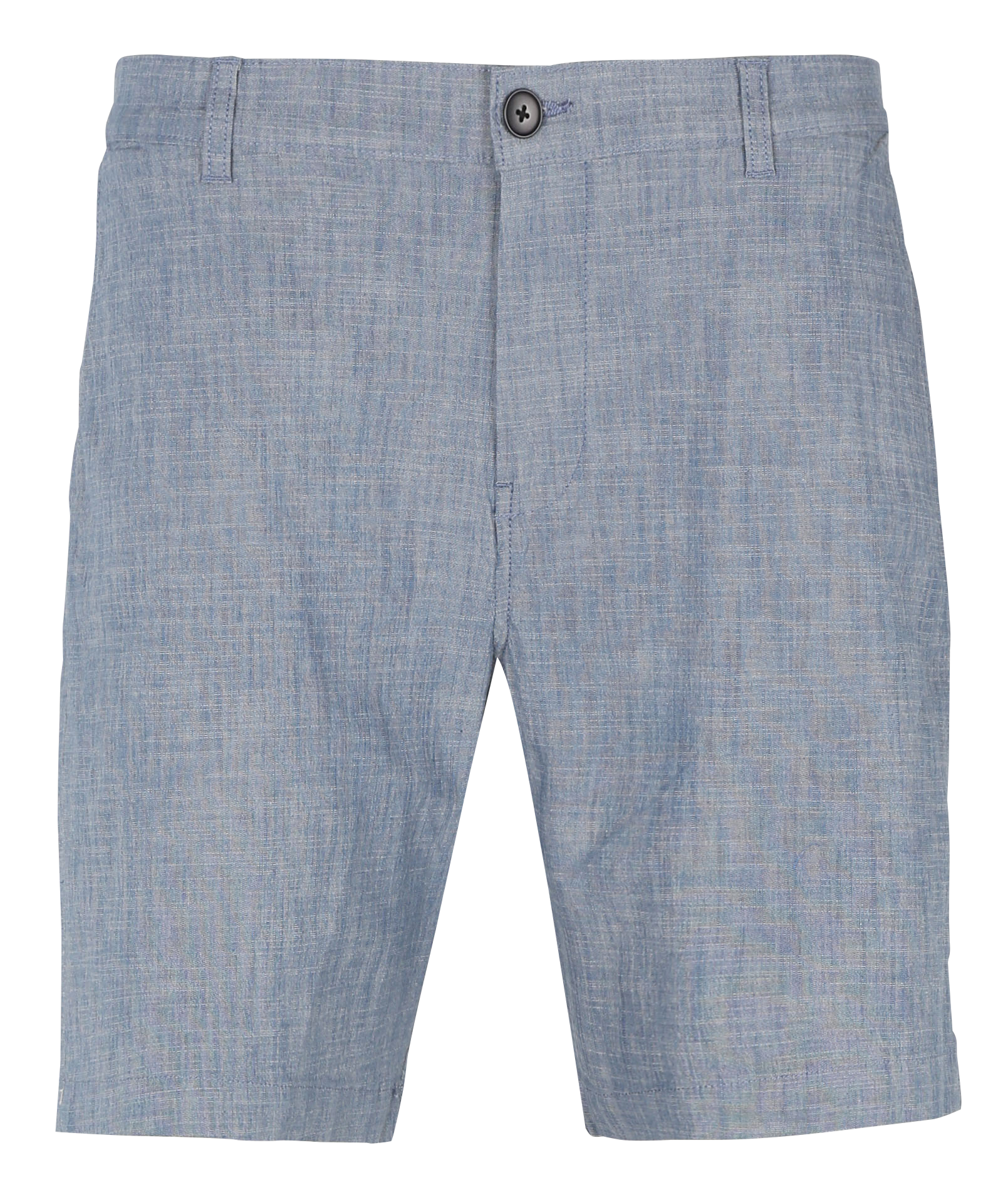 Straight-leg organic cotton-blend Bermuda shorts SELECTED Blue