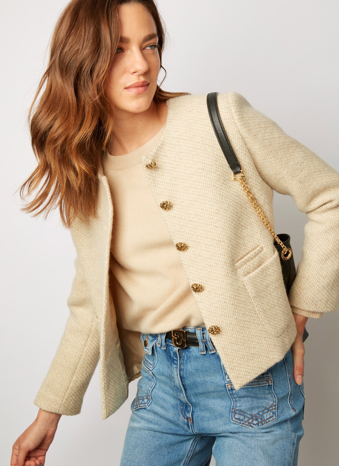 Veste best sale beige courte