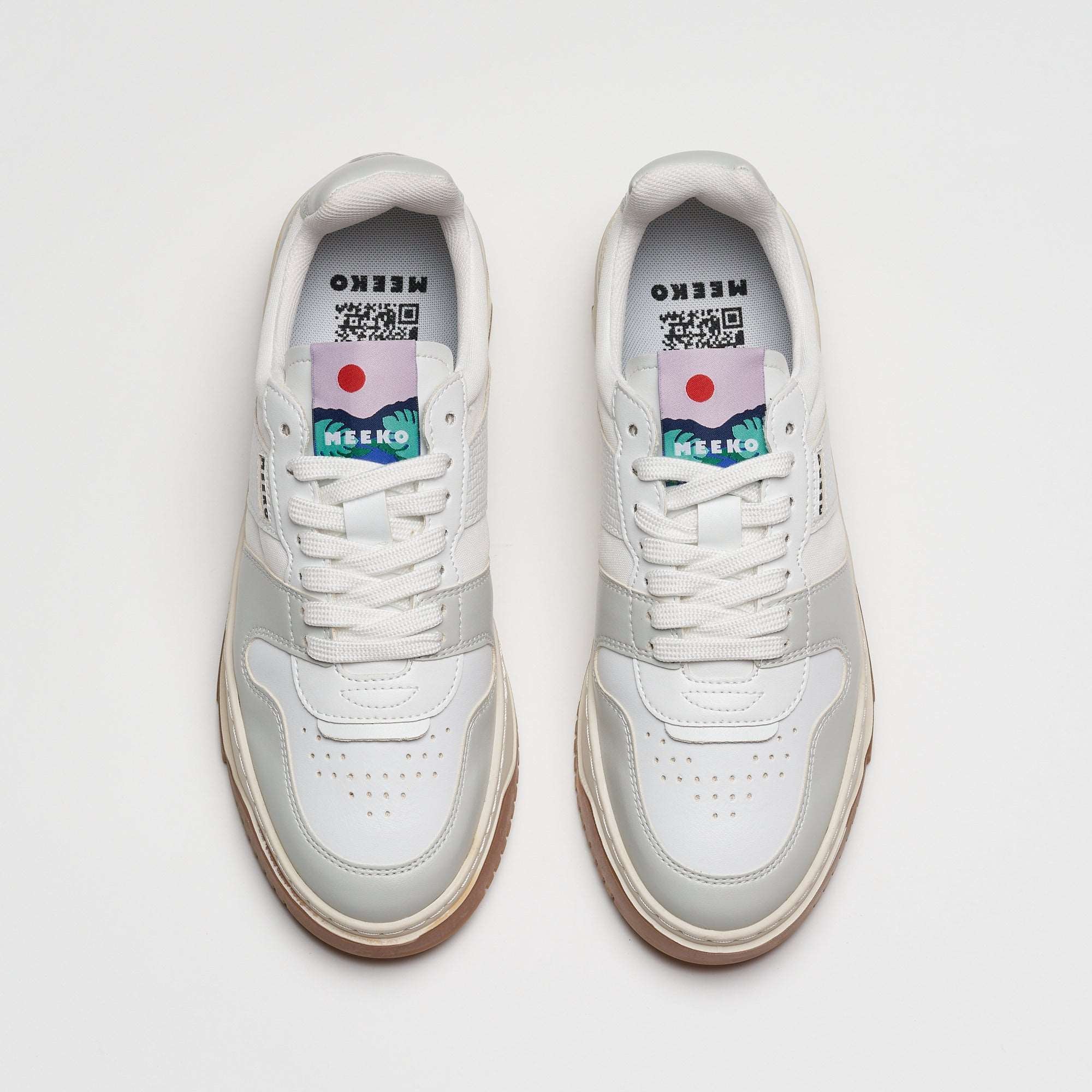 Eco-friendly low-top trainers MEEKO White