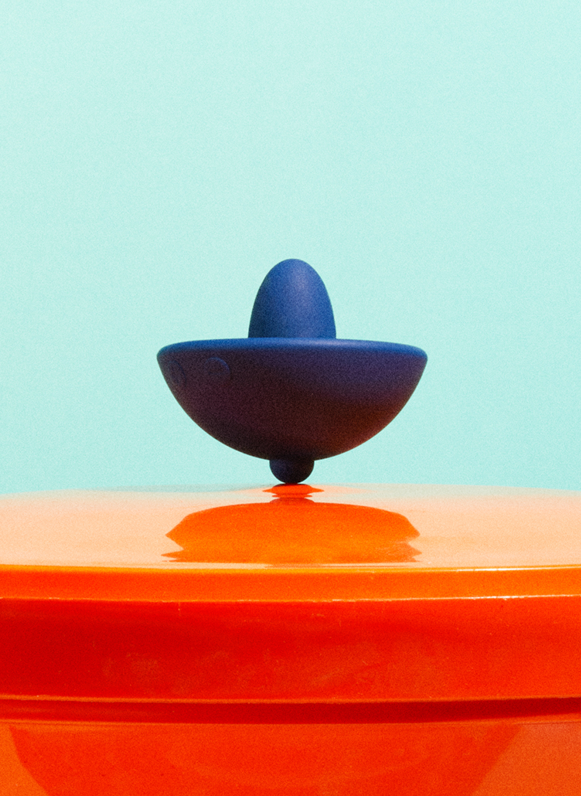 Toupie, stimulateur clitoridien PUISSANTE Bleu