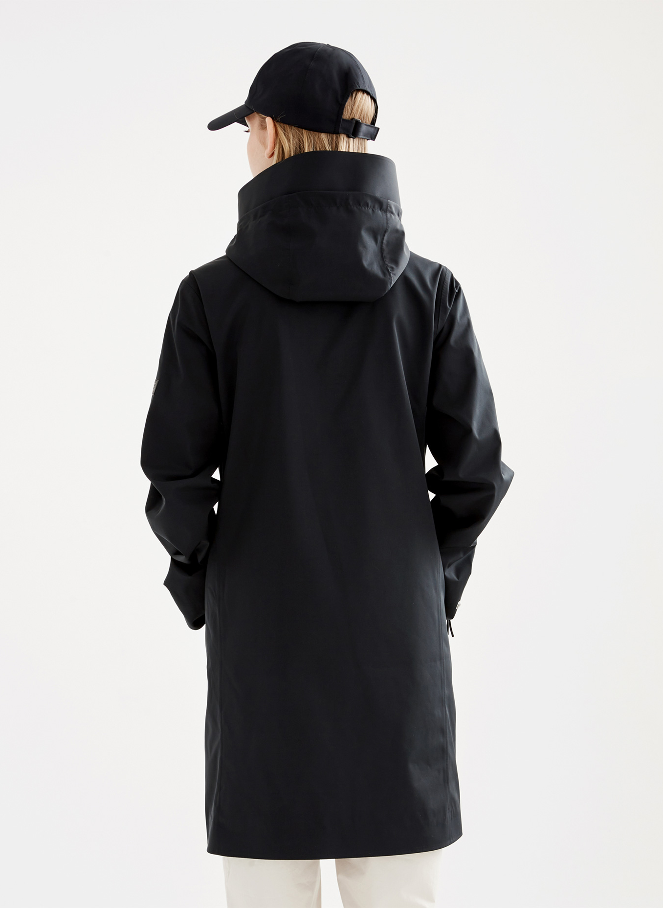 Parka imperméable col montant AIGLE Noir