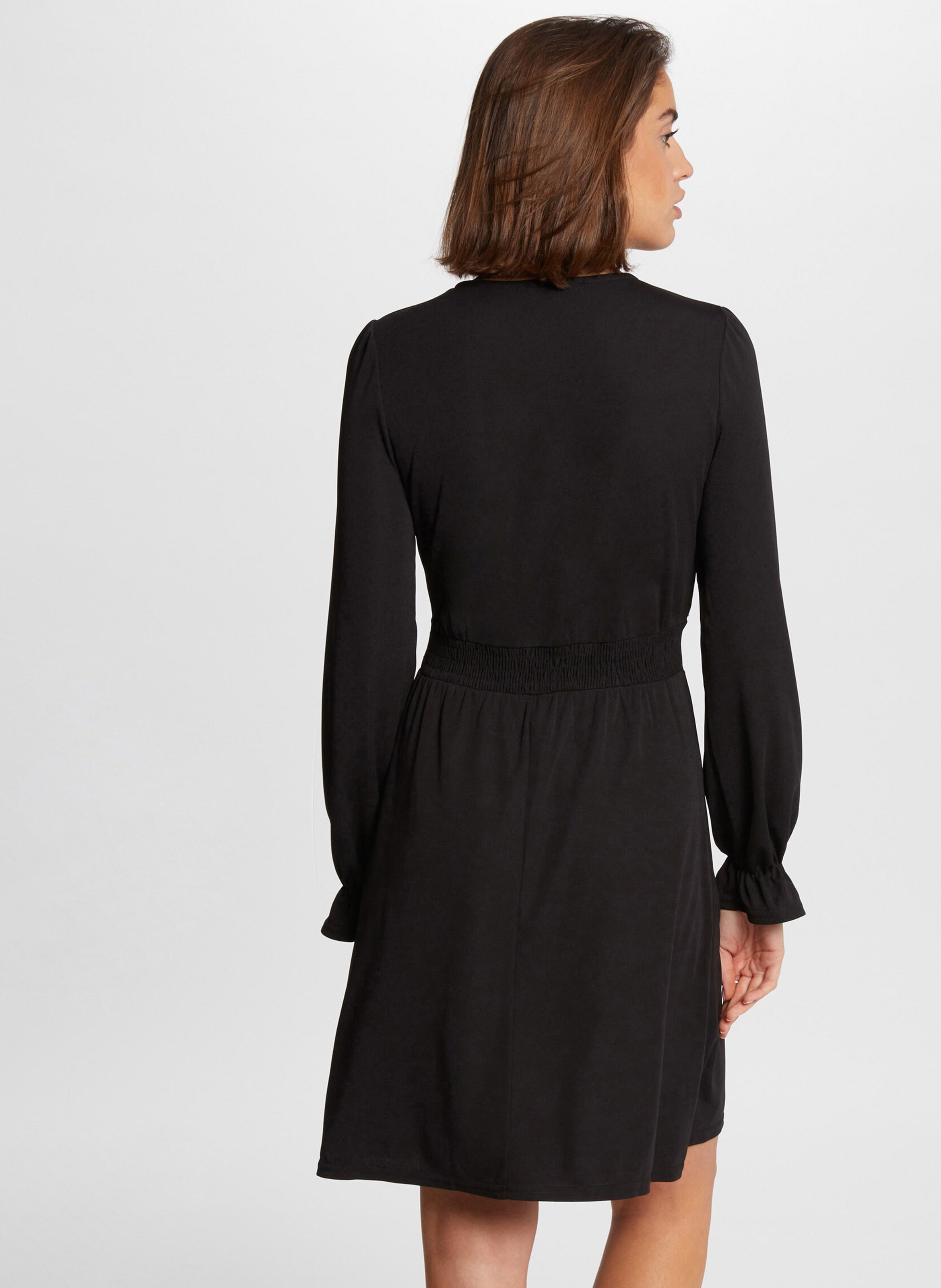 Robe courte col V MORGAN Noir