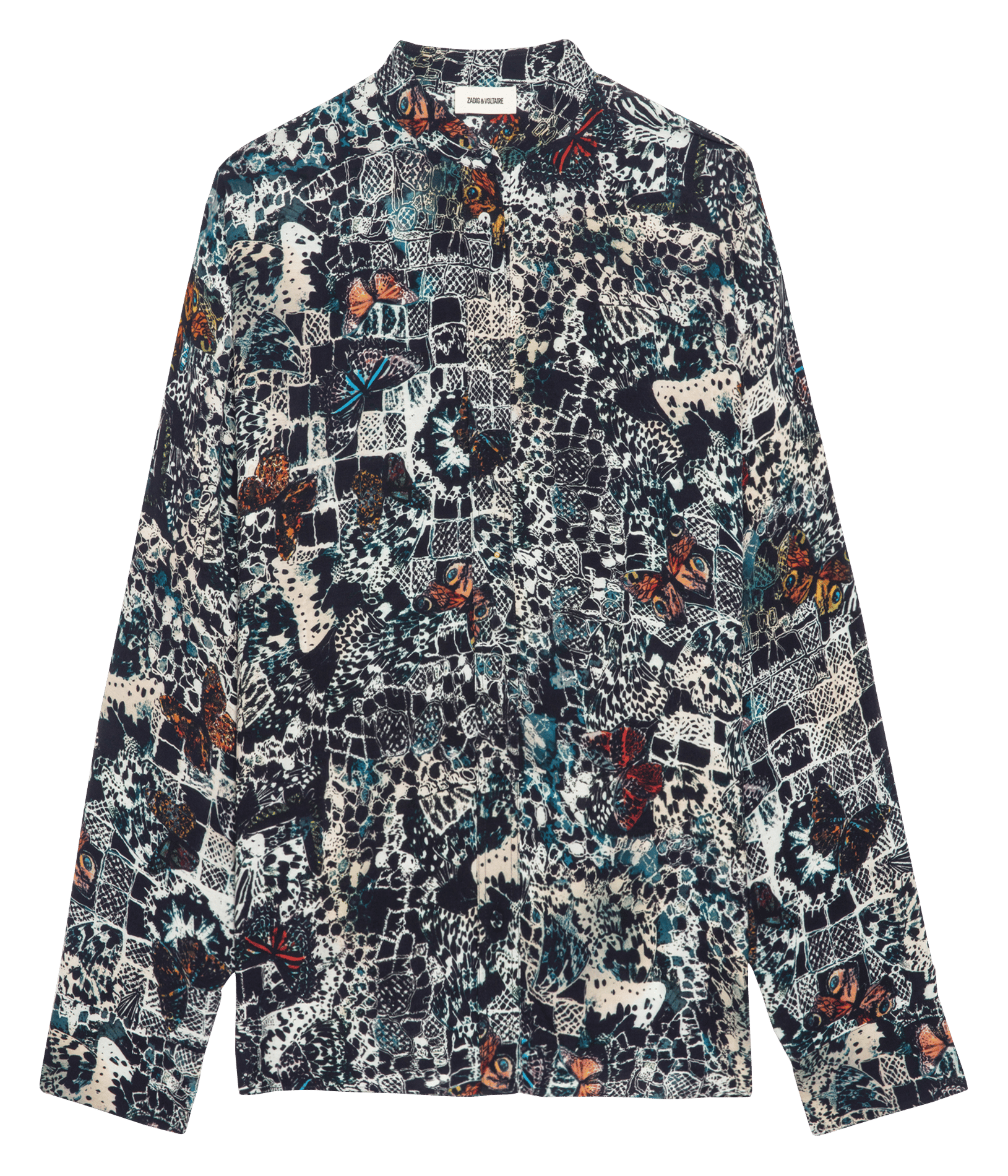 Bedrucktes Rundhals-Shirt ZADIG&VOLTAIRE Blau