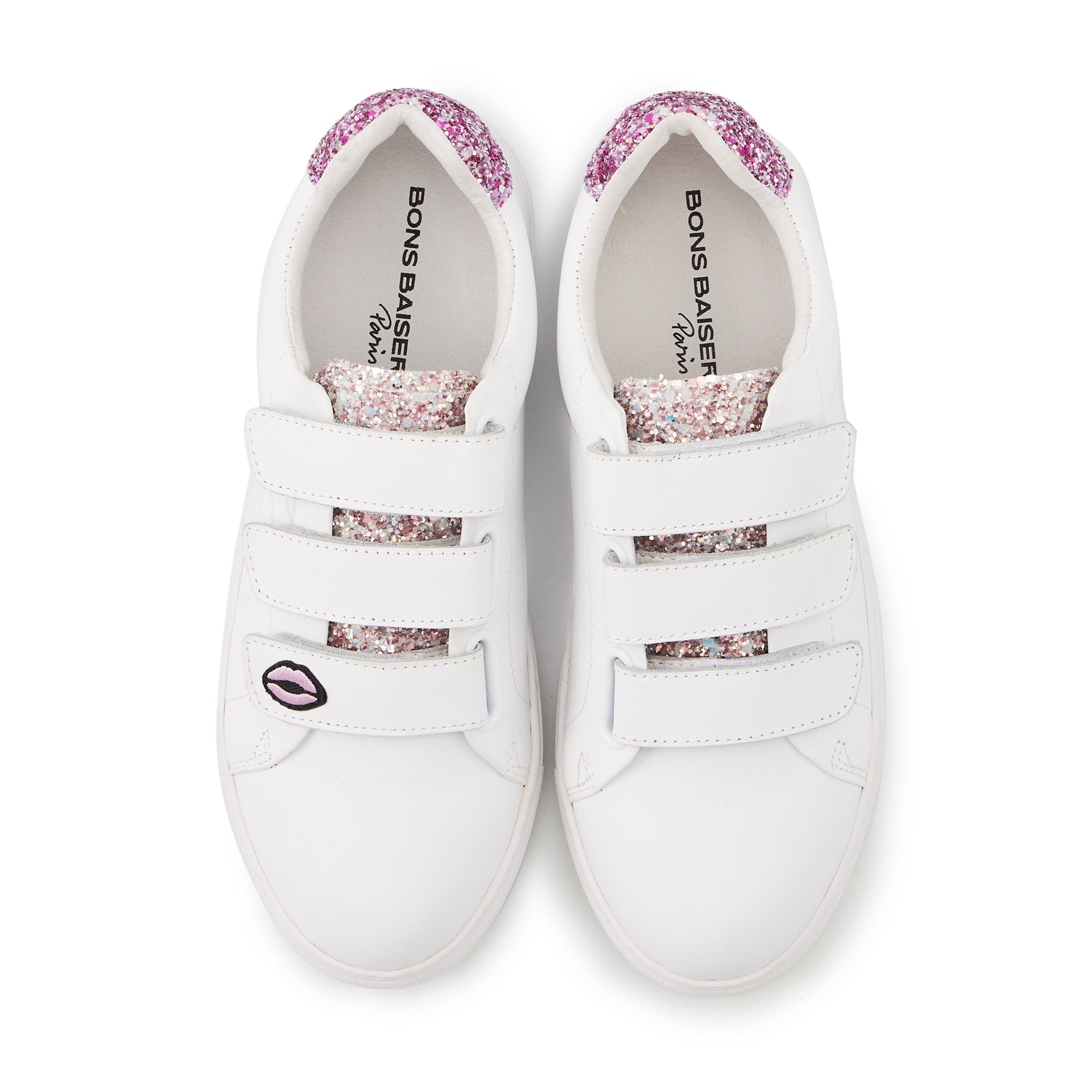 Jimmy leather sneakers BONS BAISERS PARIS White