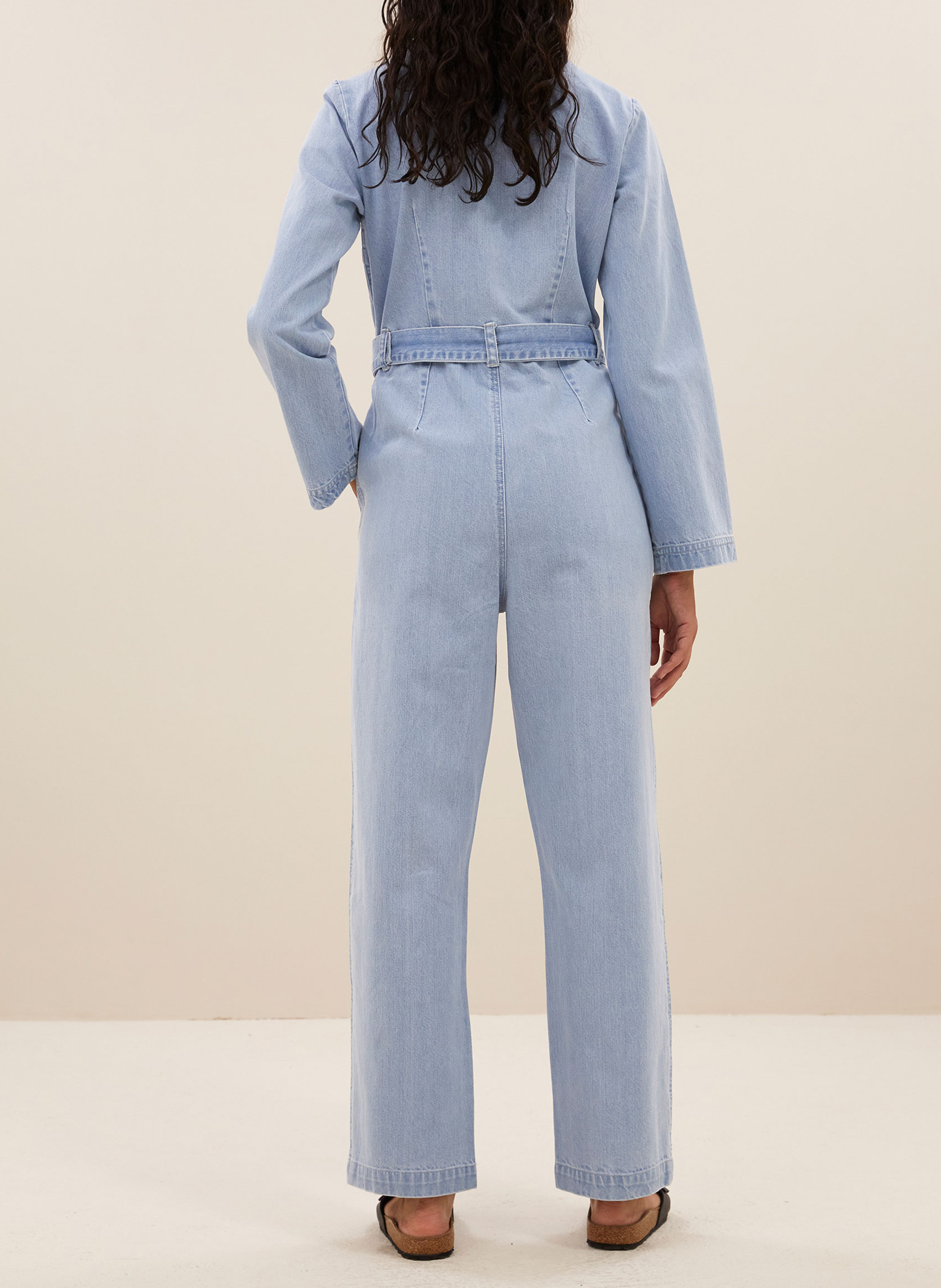 Katoenen jumpsuit BY BAR Blauw