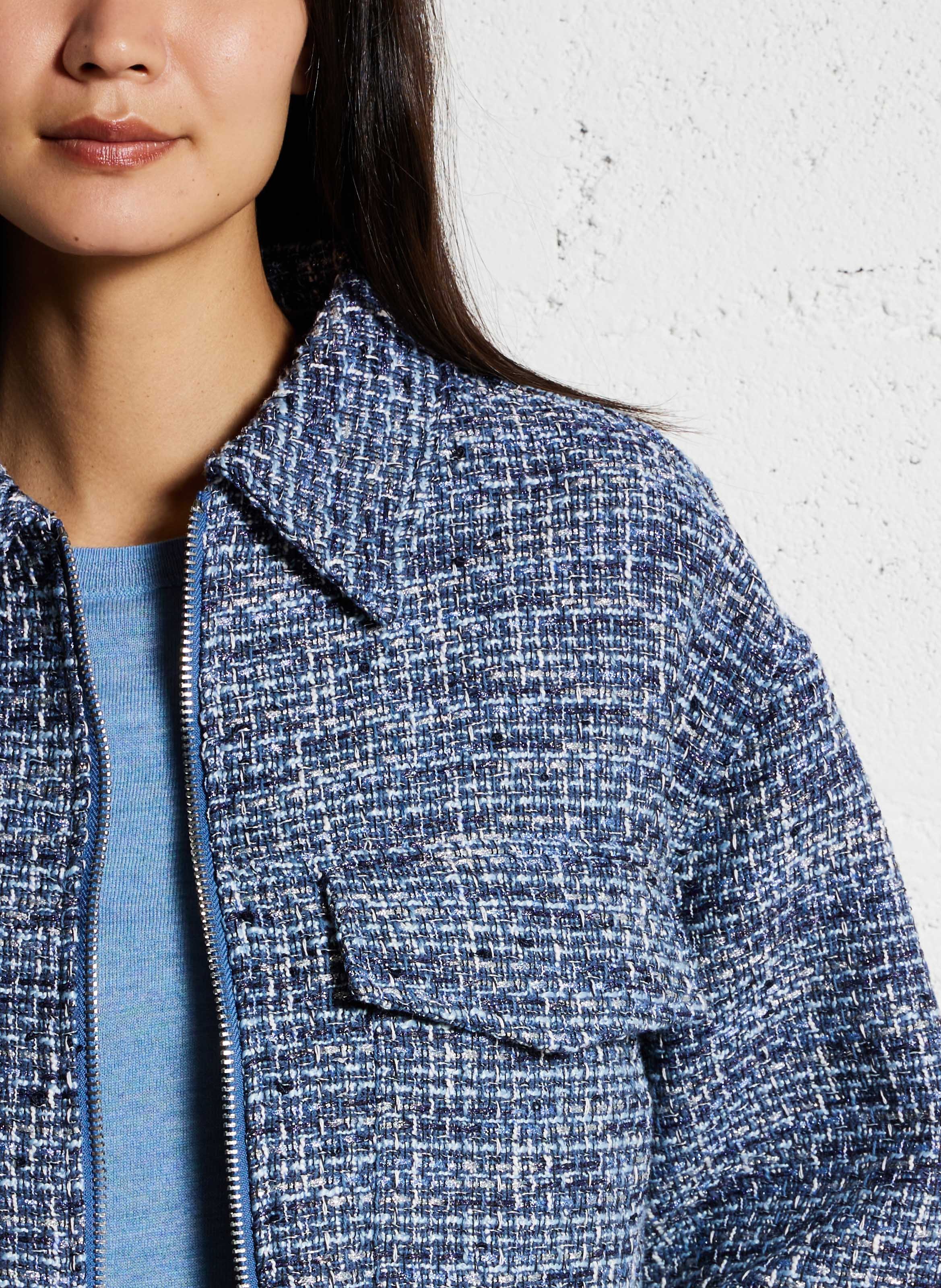 Jas met overhemdkraag van gemengd katoen LA PETITE ETOILE Blauw