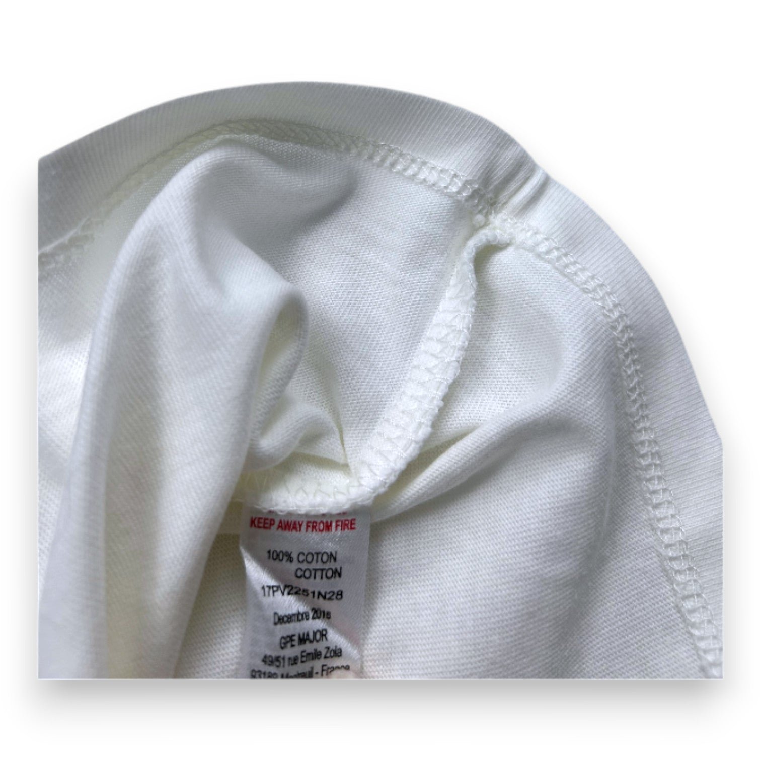 White baby t-shirt - 3 months NATALYS - Seconde Main White