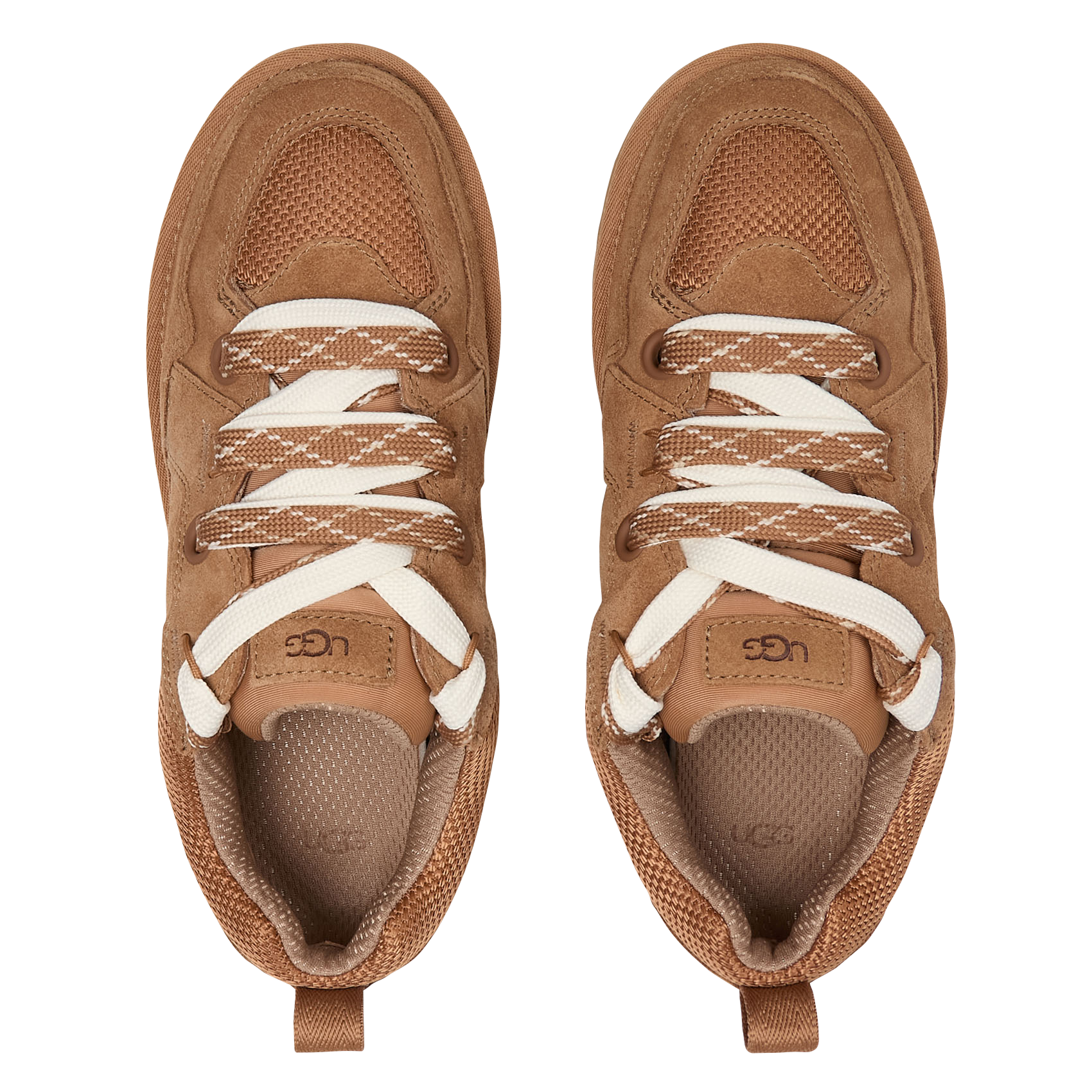 Baskets bassses compensées bi-matière UGG Marron