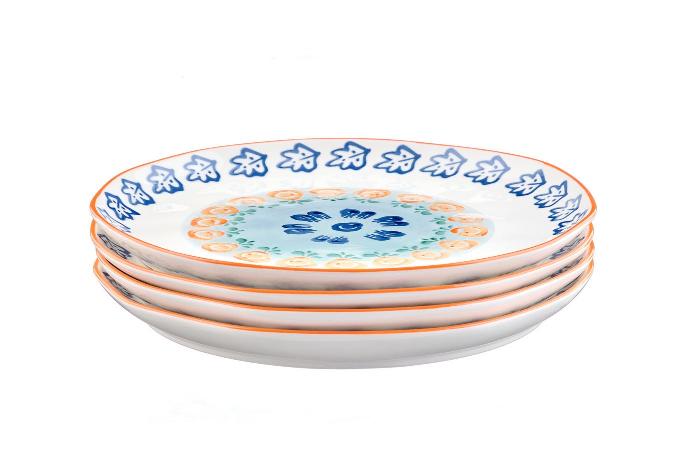Napoli Plate ø27cm - 4 pieces - citrus BJORN White