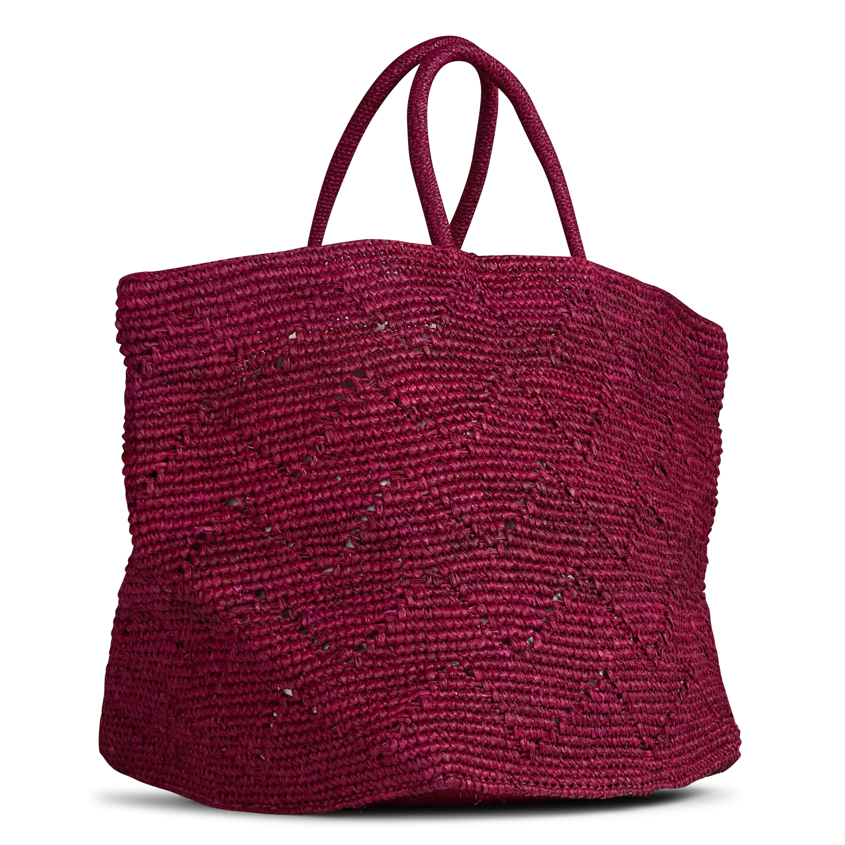 Cabas en raphia  CAMALYA Prune