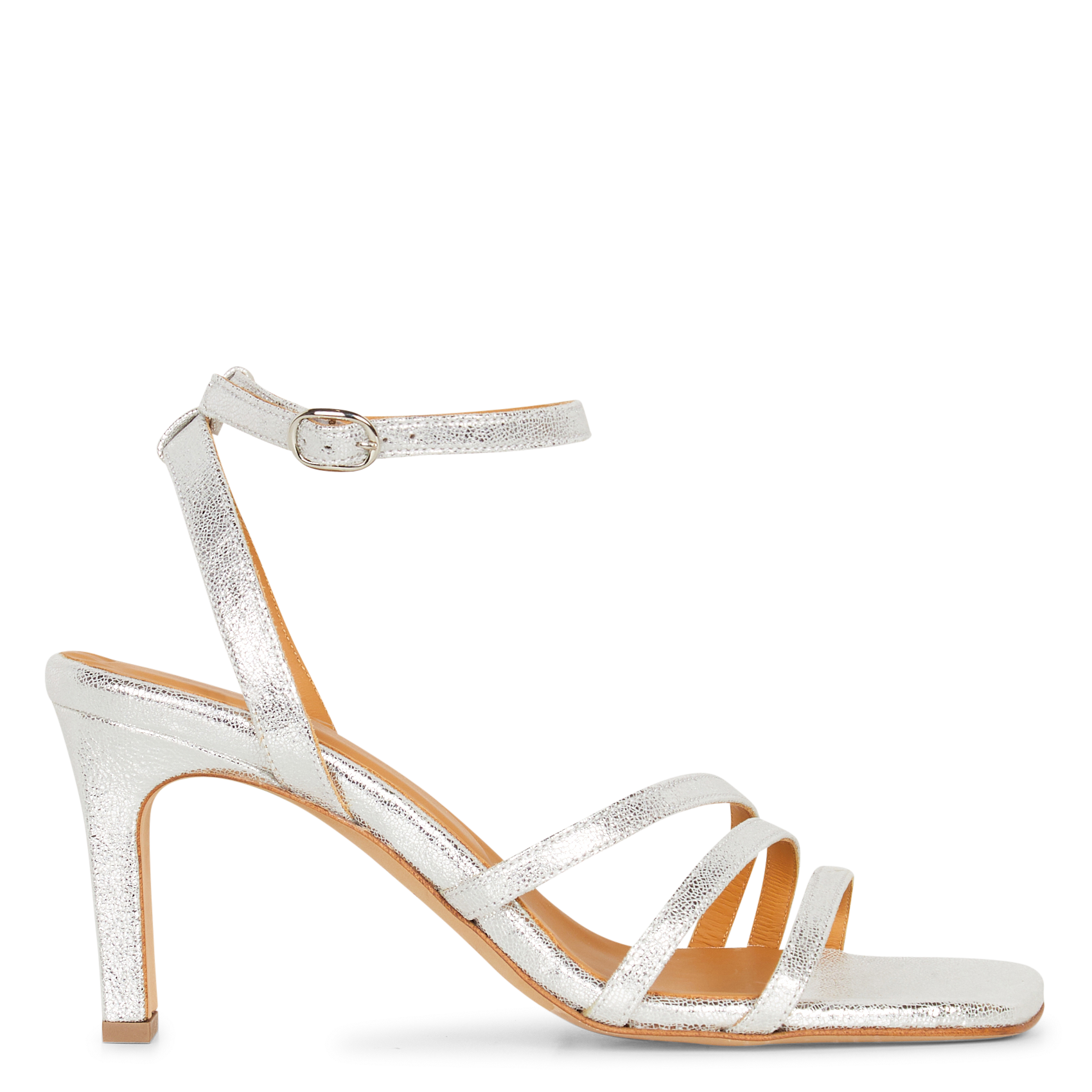 Caflo suede high sandals BOBBIES Silver