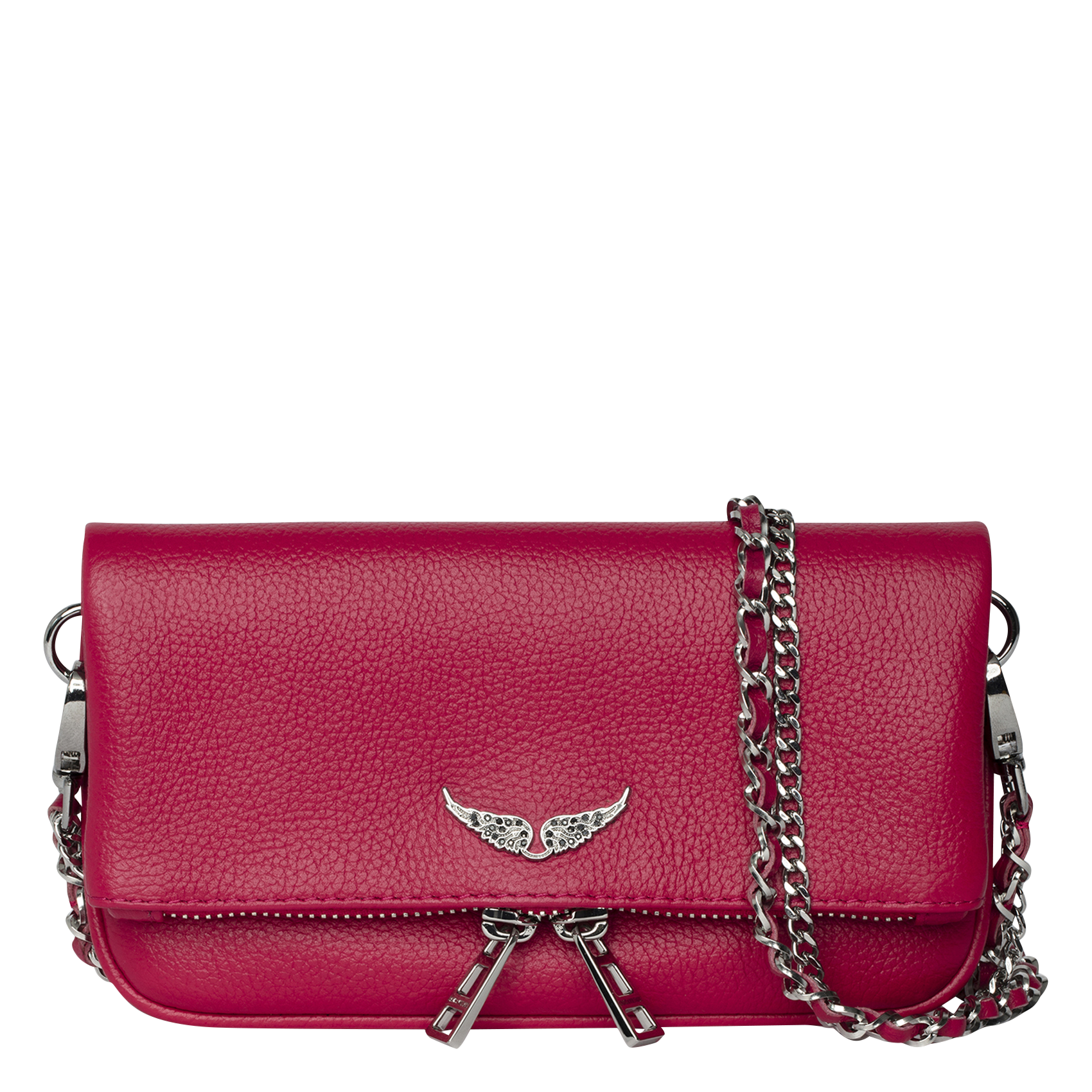 Leren avondclutch ZADIG&VOLTAIRE