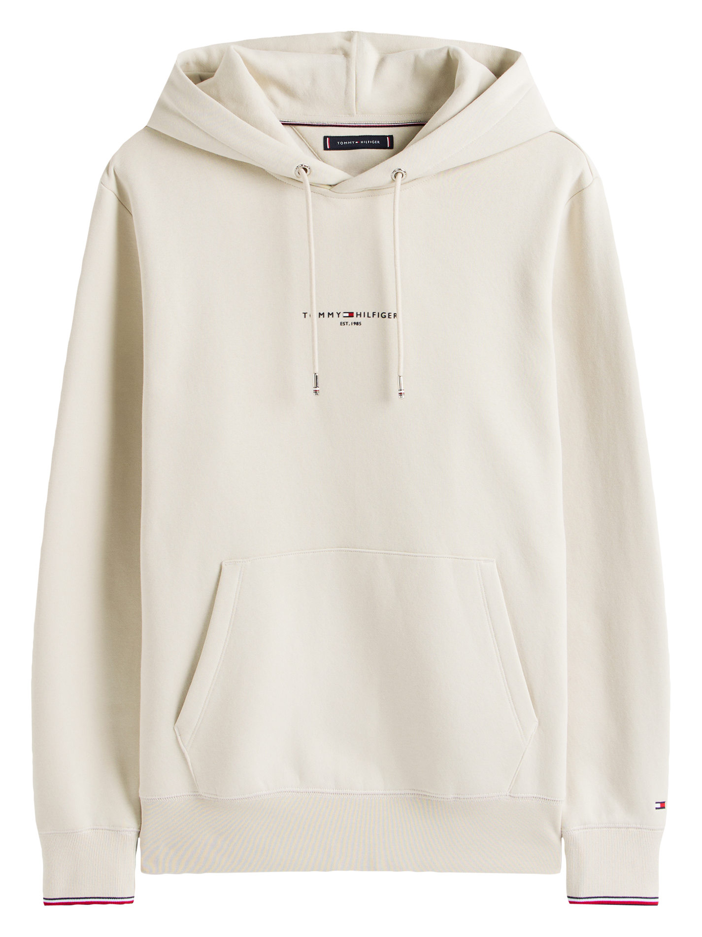 Gerade geschnittenes Sweatshirt aus Bio-Baumwoll-Mix Beige