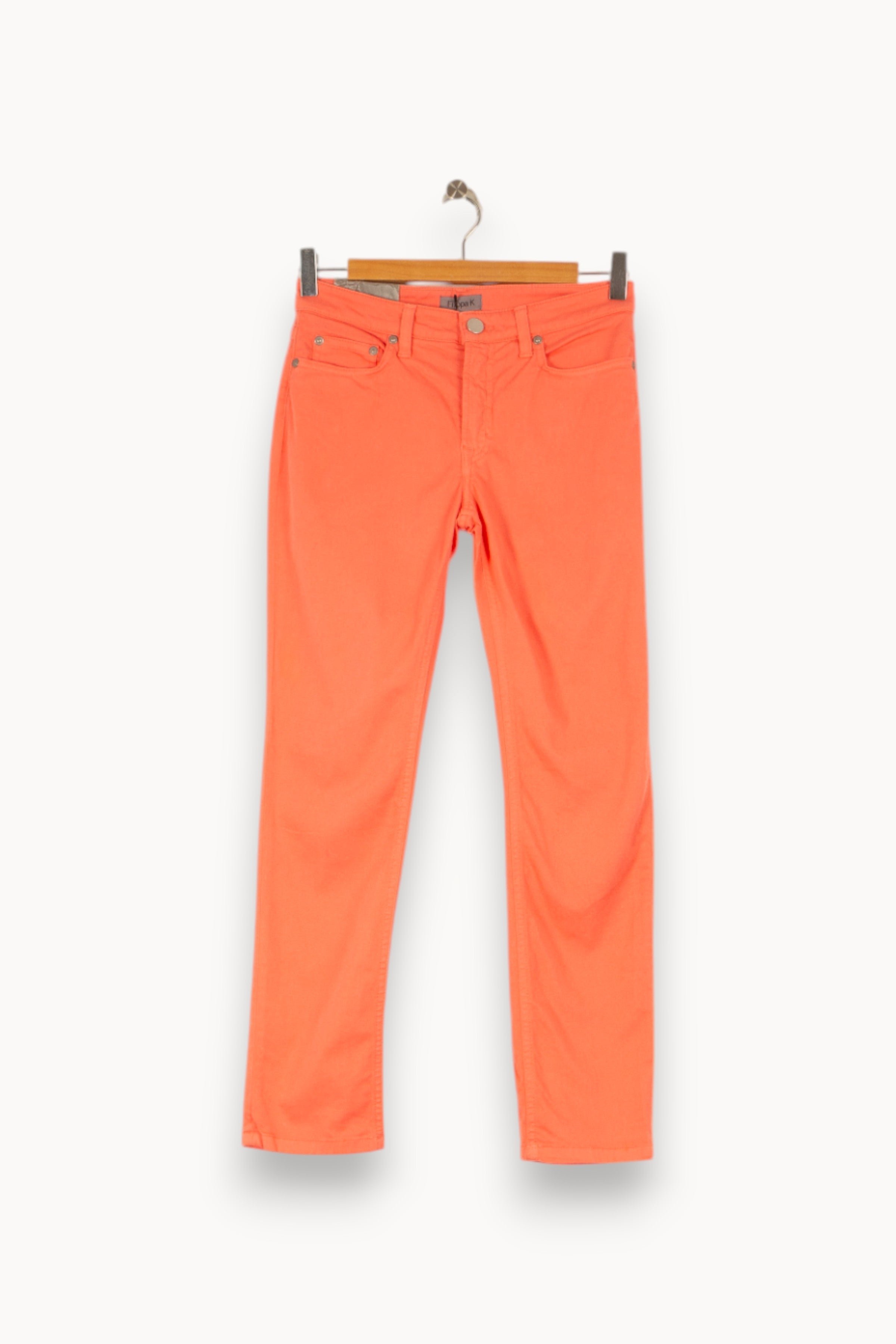 Cropped slim jeans with studs FILIPPA K - Seconde Main Pink