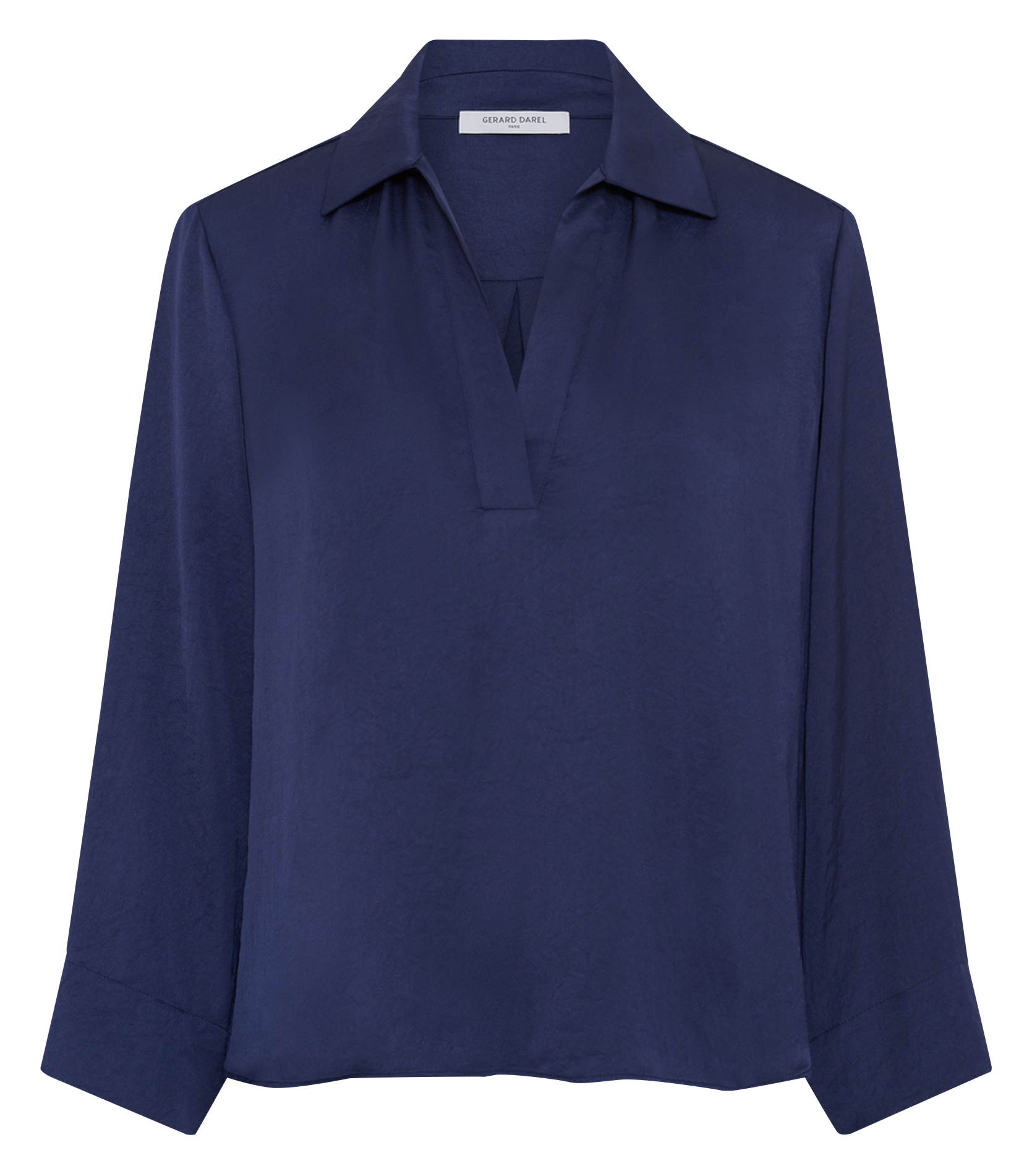 Satinbluse mit V-Ausschnitt GERARD DAREL Blau