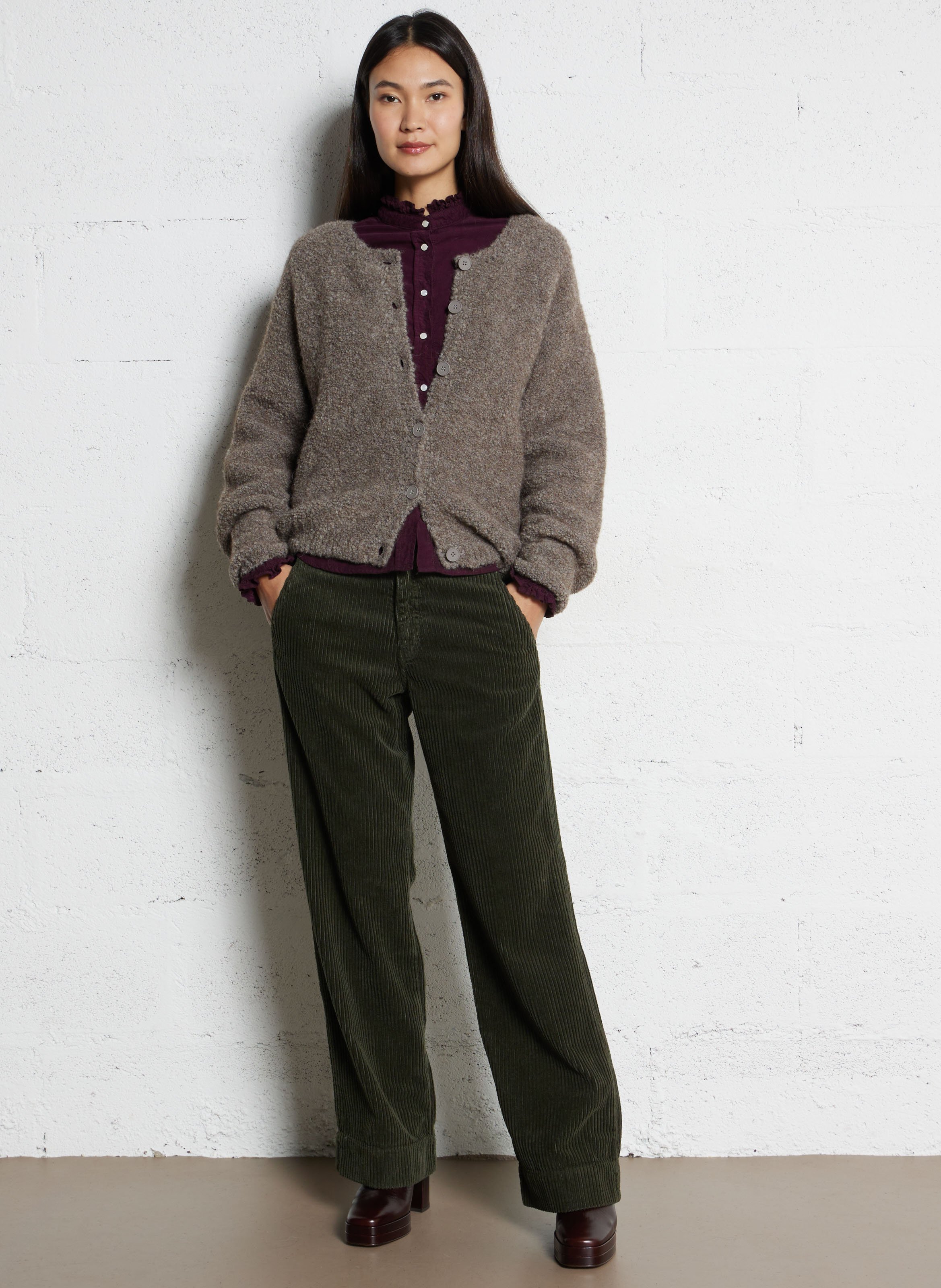 Bobhoedje - katoenblend ACQUAVERDE Groen