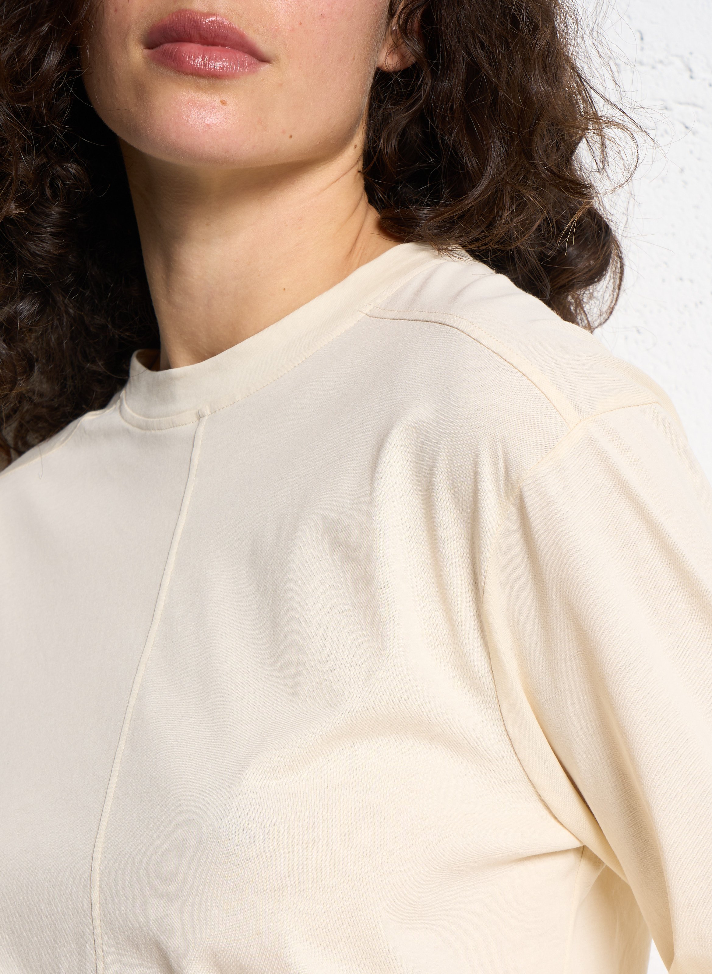 Camiliday round-neck sleeveless cotton top SOEUR Beige