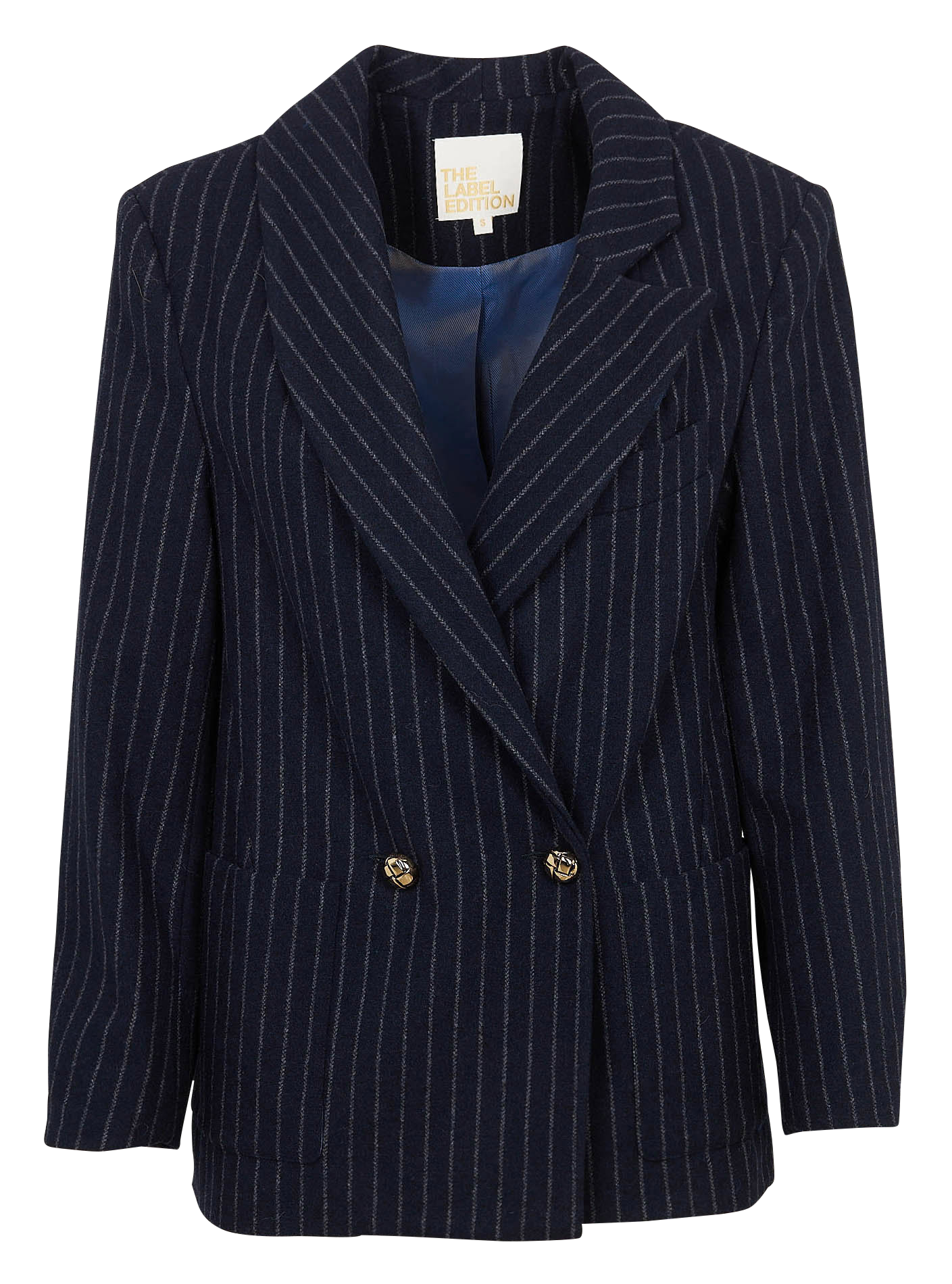 Blazer oversize en lin bio THE LABEL EDITION Bleu