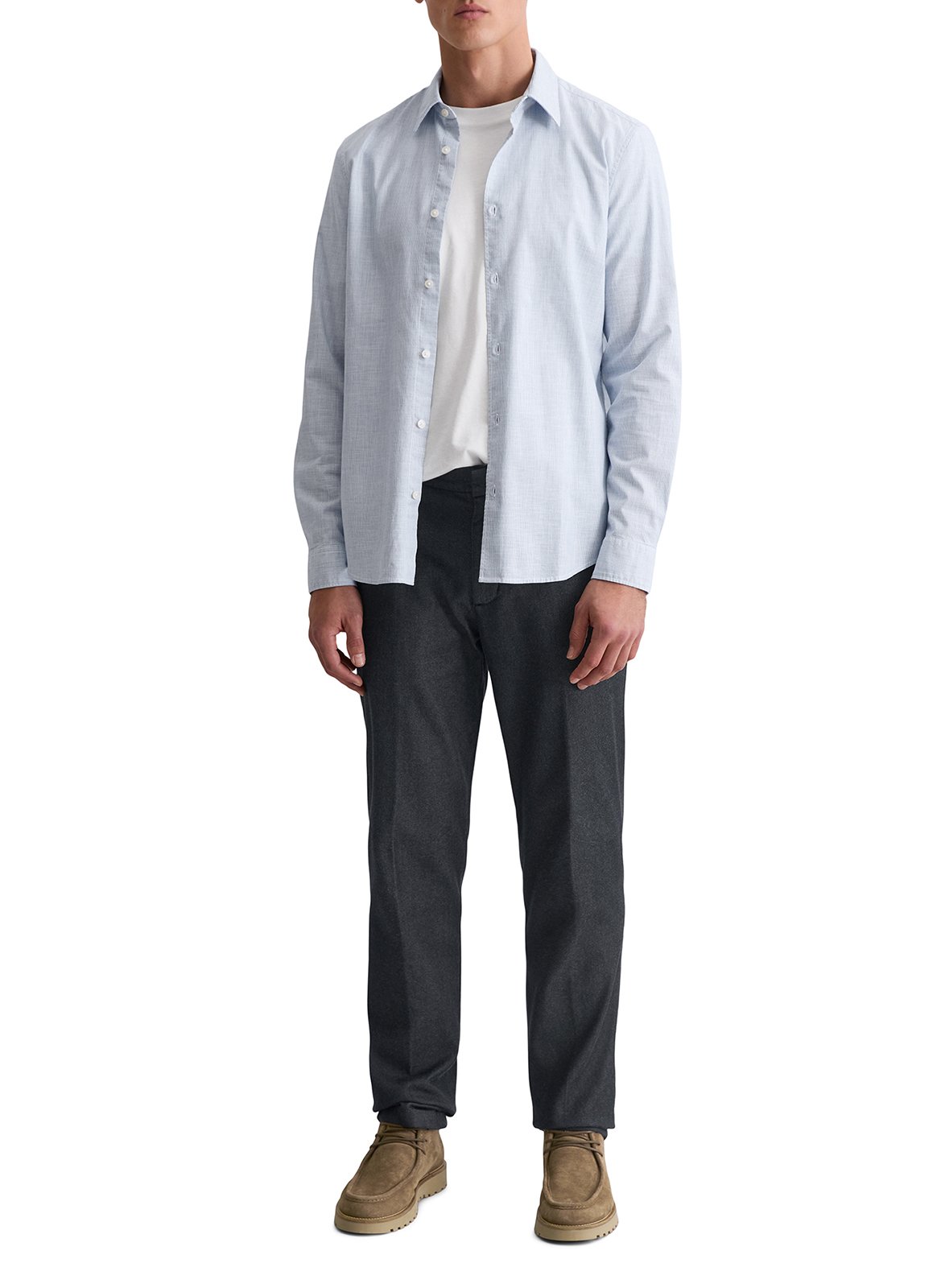 Chemise col classique manches contrastantes en coton MARC O'POLO Multicolored