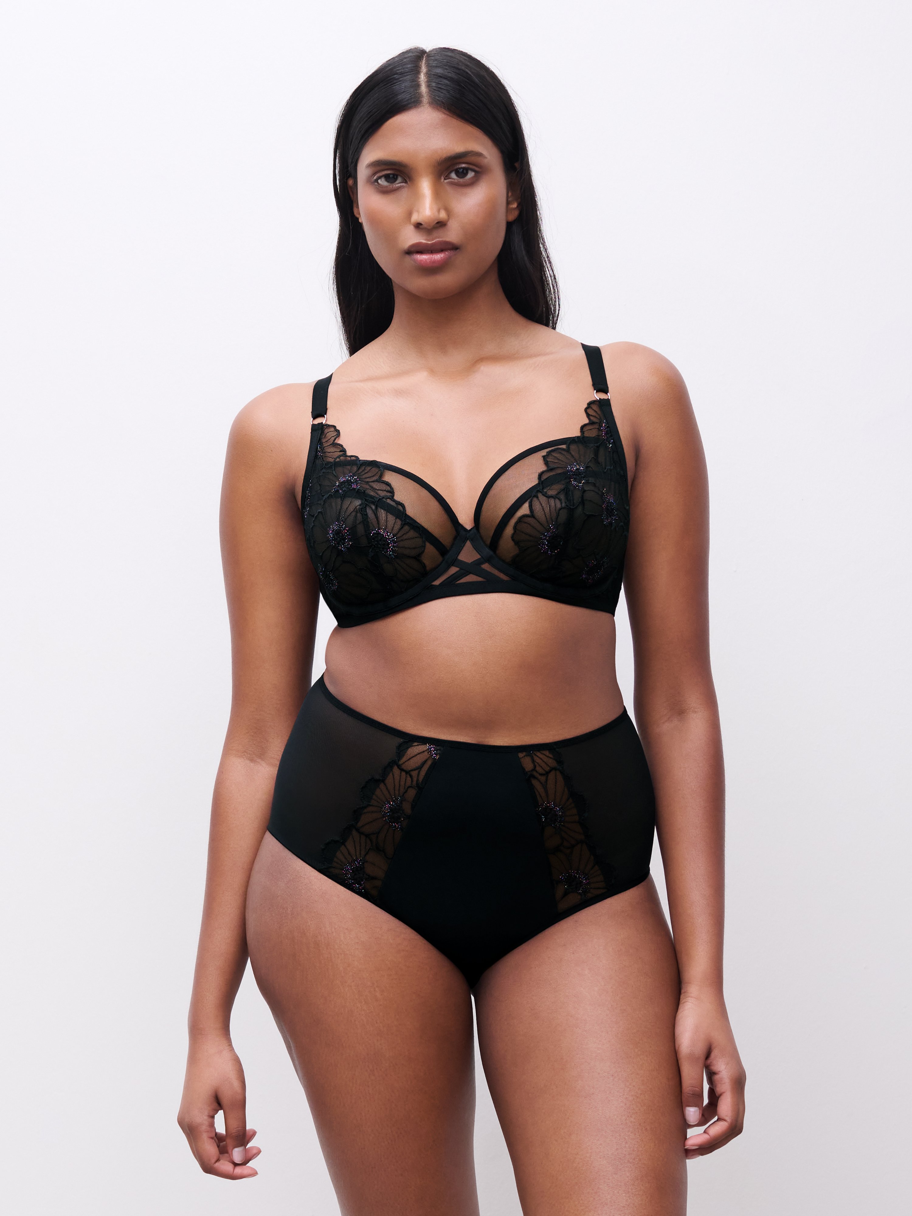 High-waisted lace panties CHANTELLE PULP Multicolored