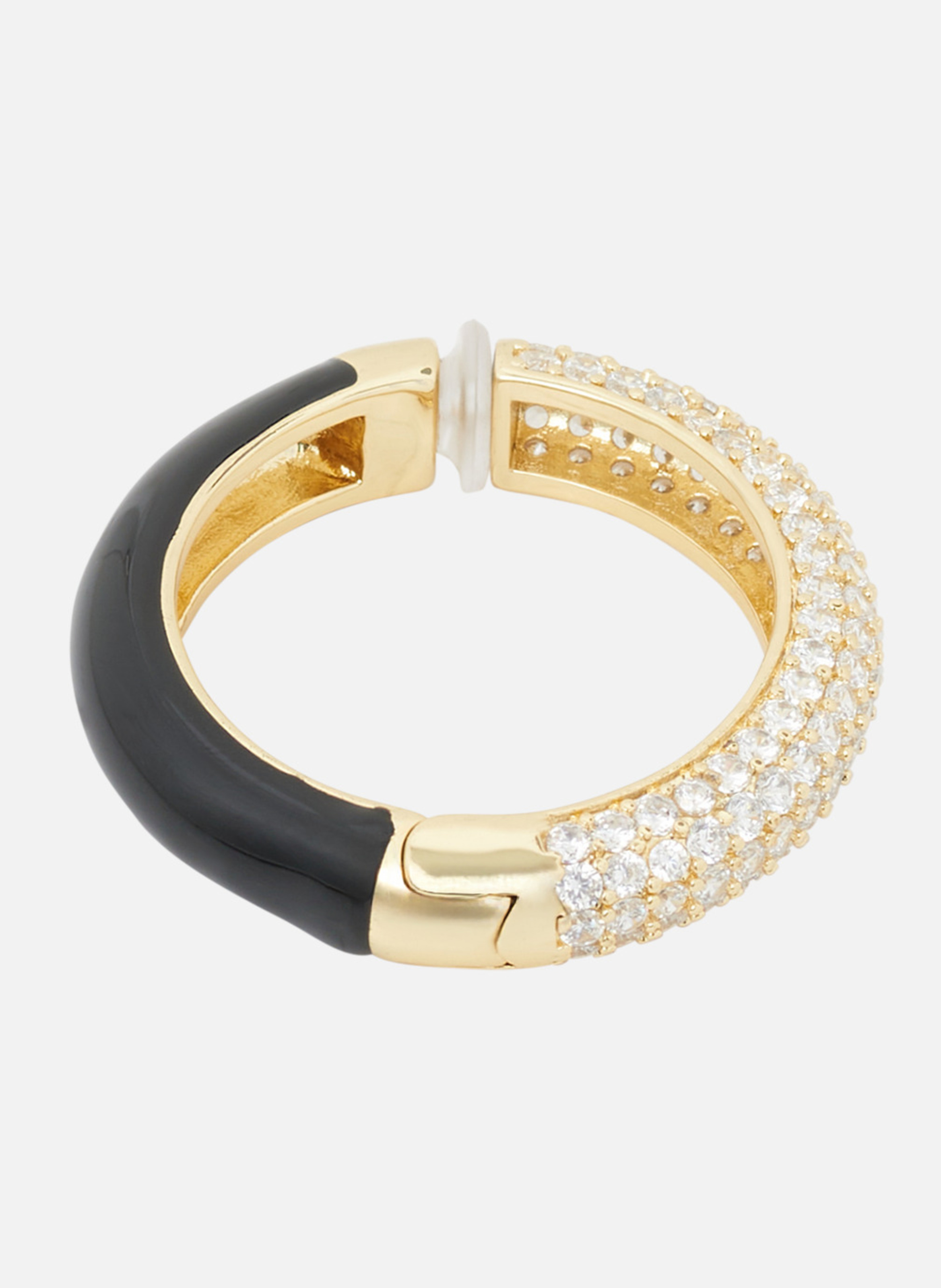 Ear cuff with rhinestones THE KOOPLES Yellow