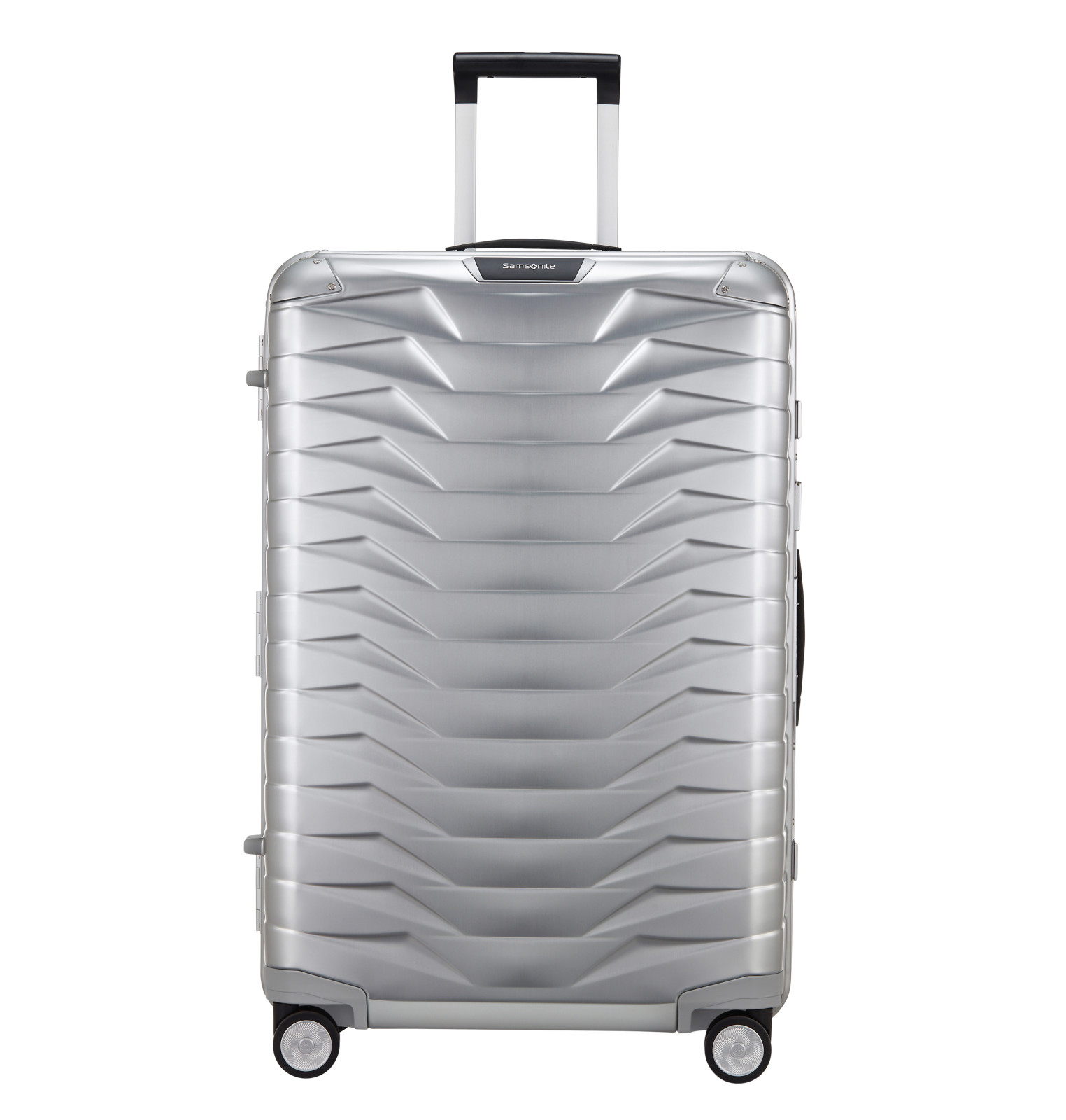 Proxis aluminum suitcase 4 wheels size L Silver