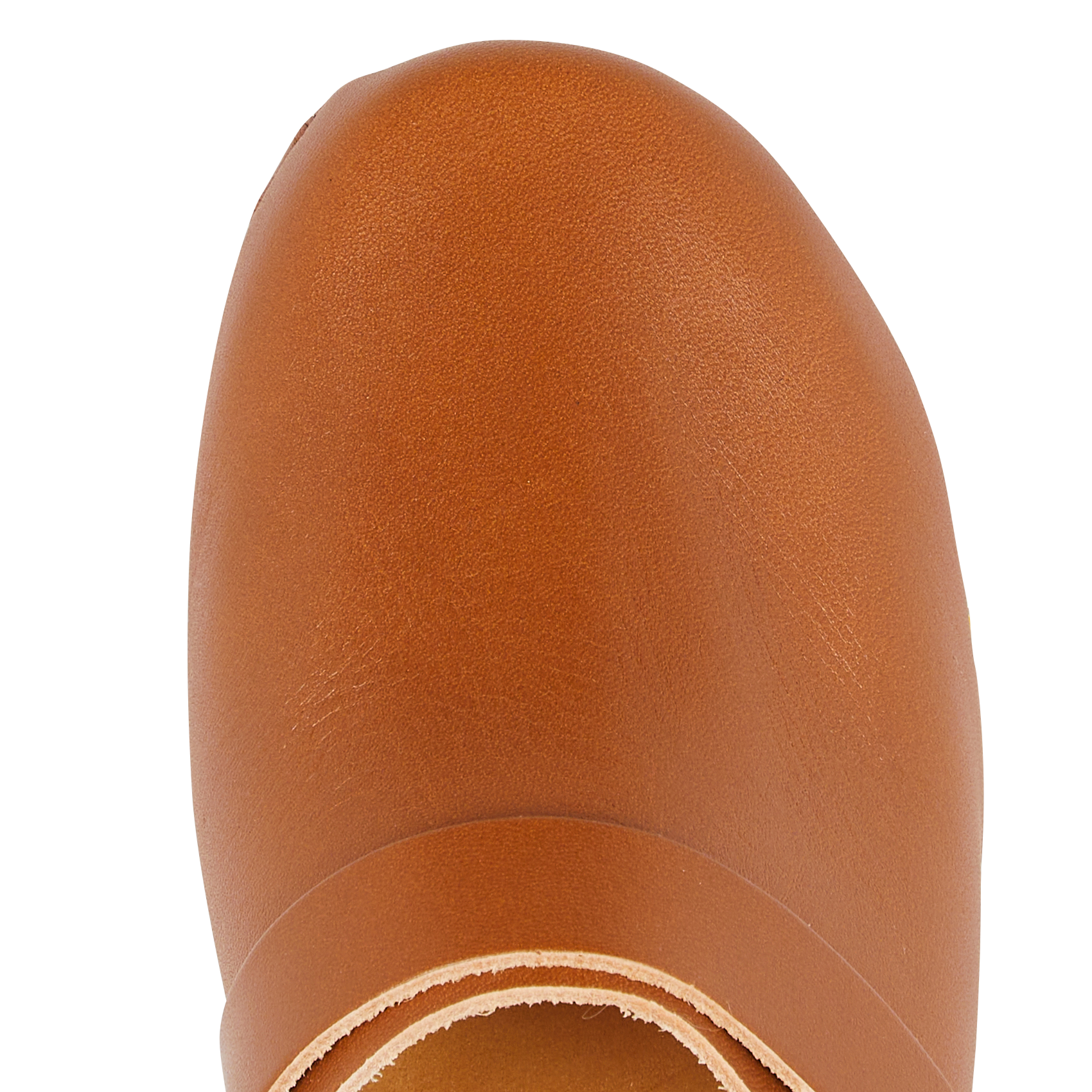 Veloursleder-Clogs mit Absatz BOSABO Braun