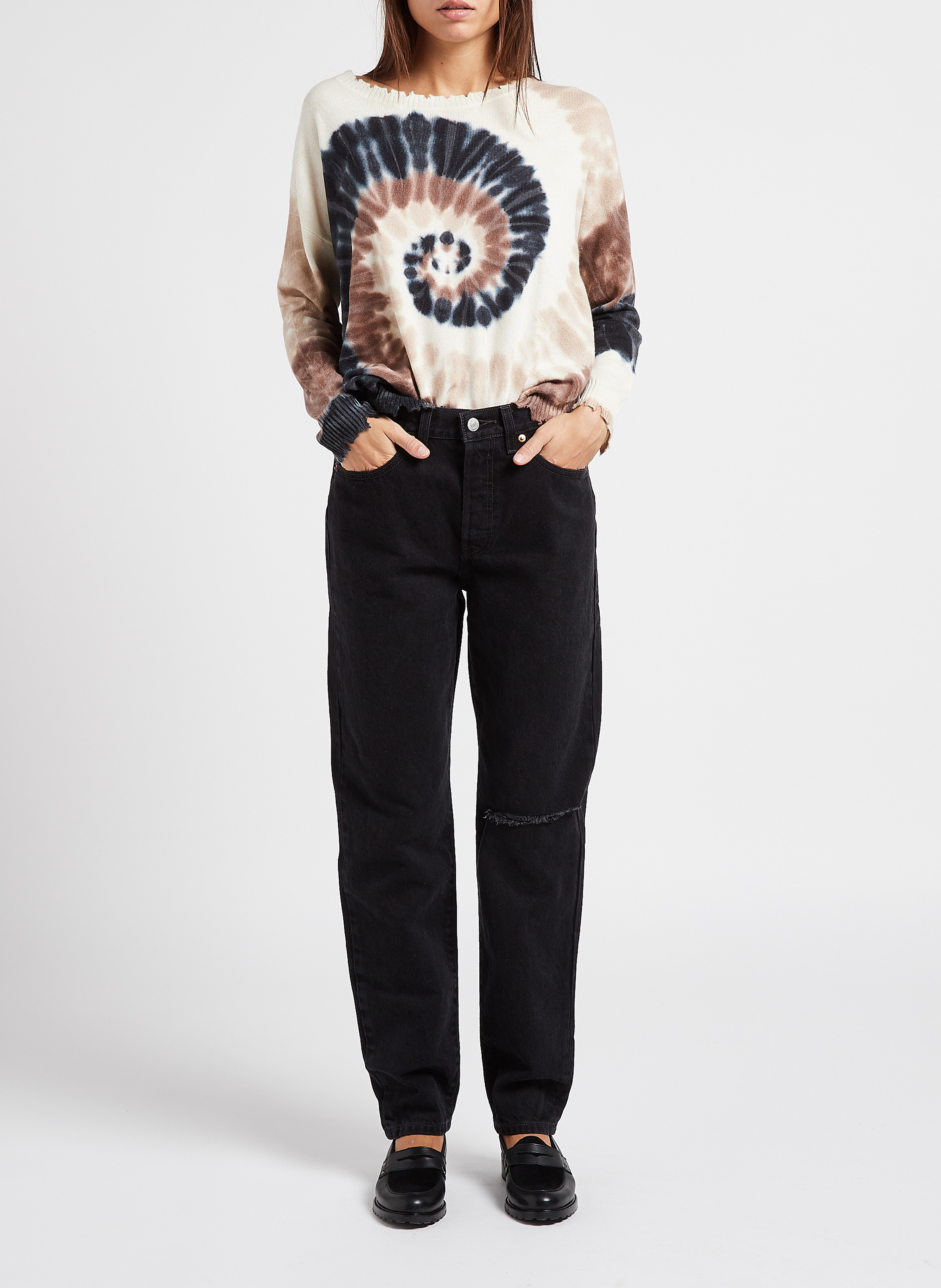 Straight Cut Jeans aus Baumwolle LEVI'S Schwarz