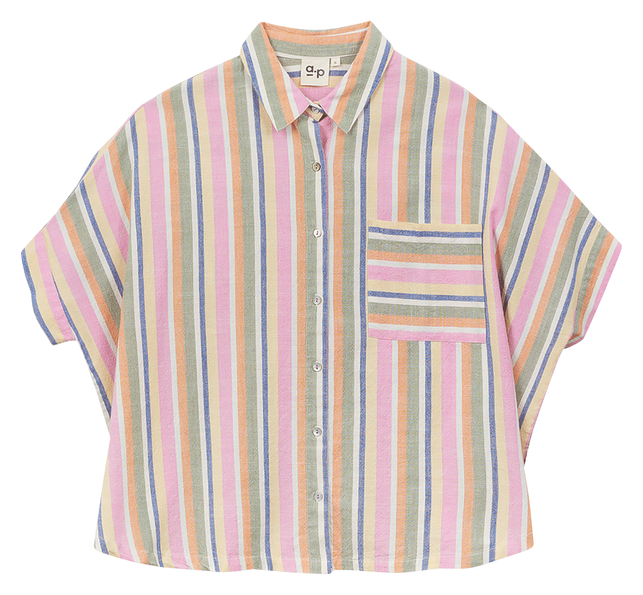 Chemise ample en coton A.P Multicolore