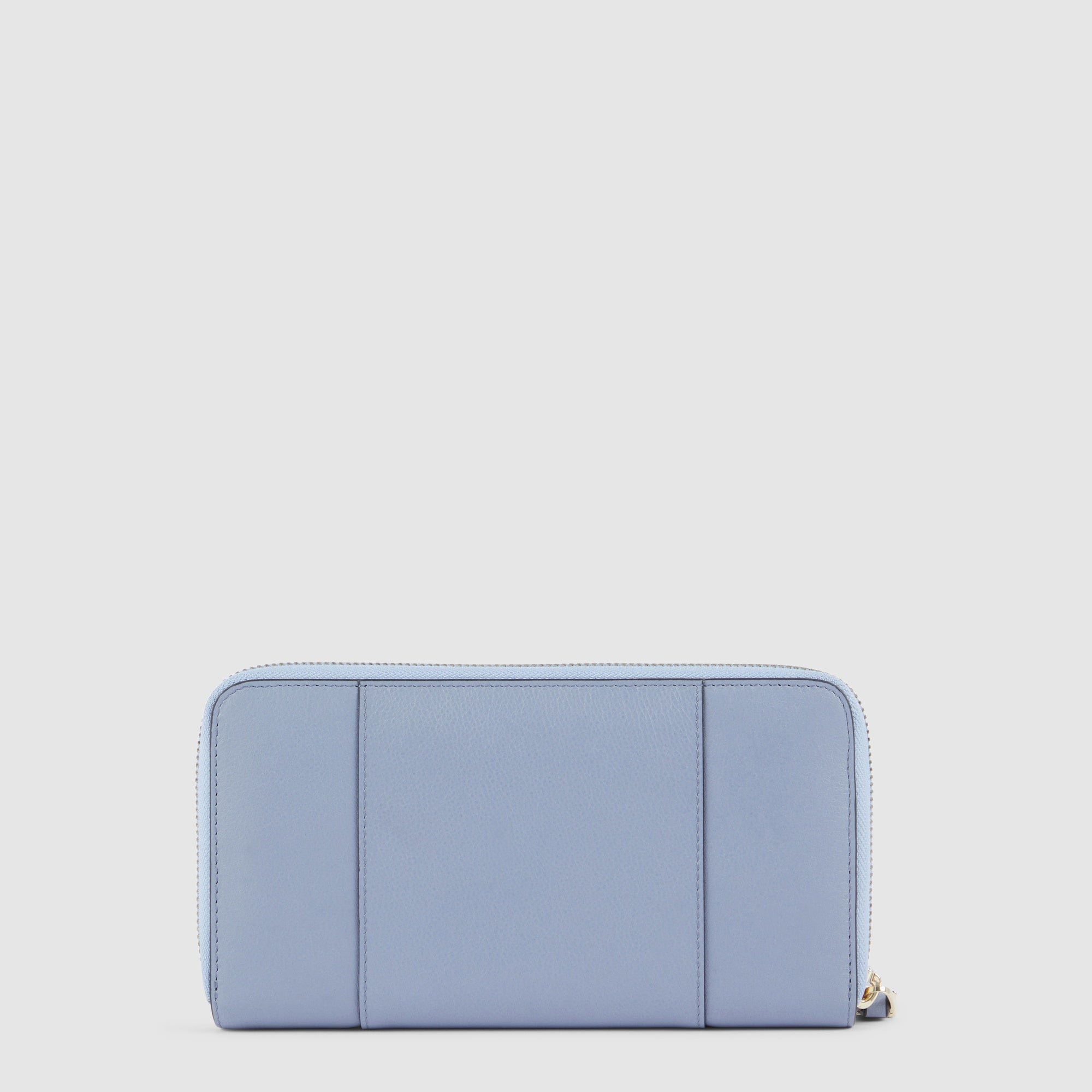 Women's zip-around wallet with four compartments Blue
