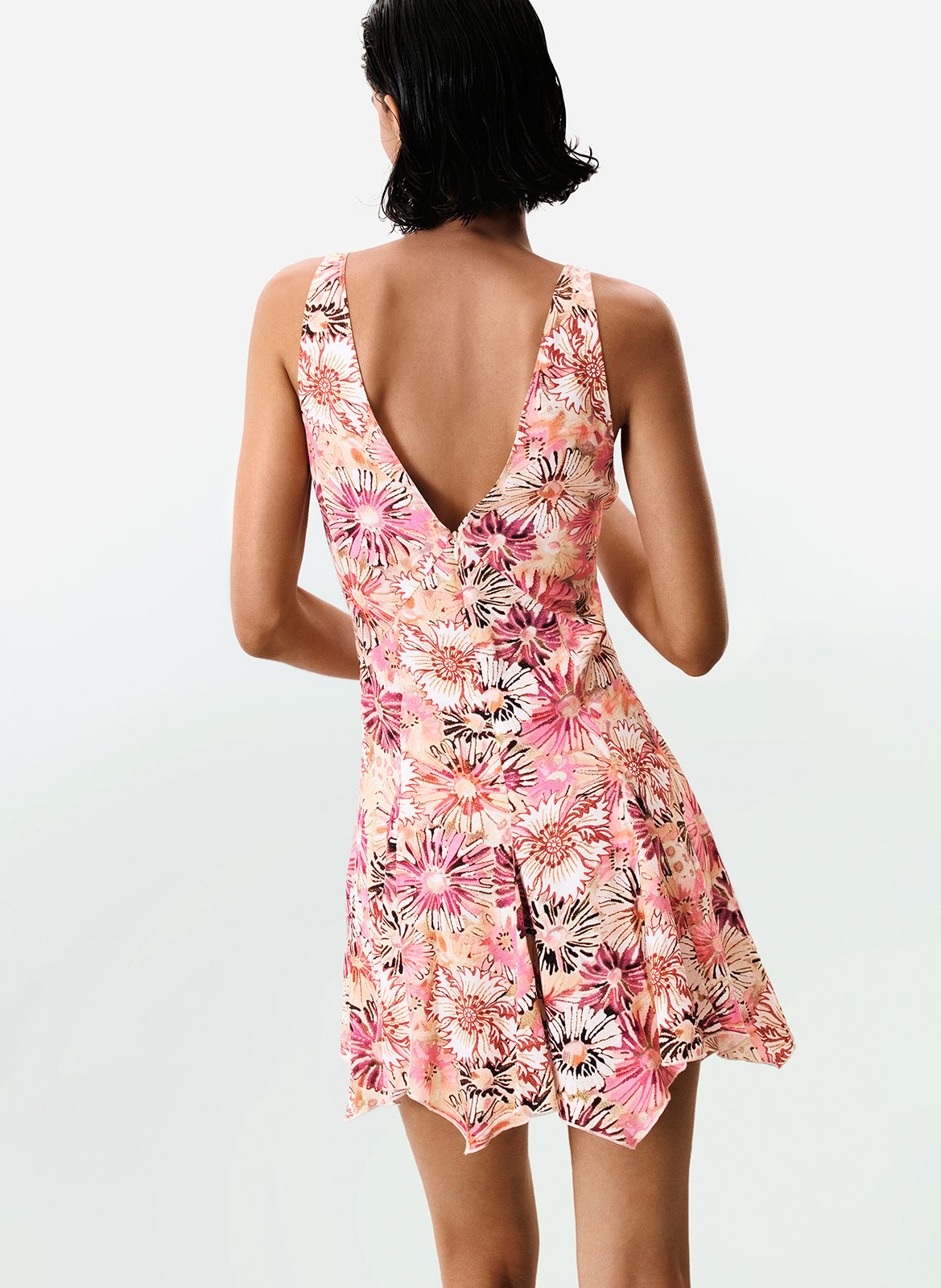 Robe courte imprimée DESIGUAL Rouge