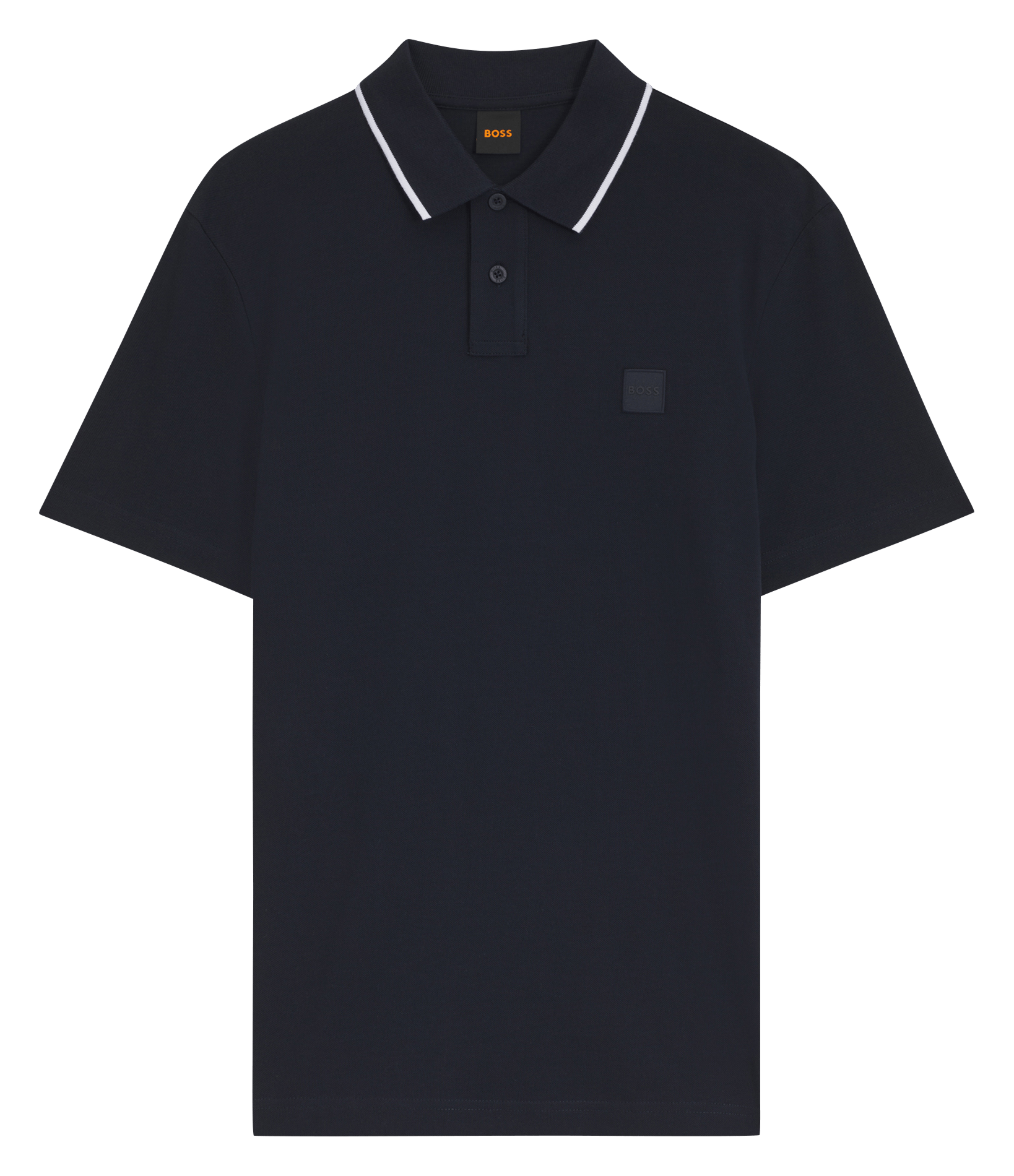Straight cotton polo shirt BOSS Blue