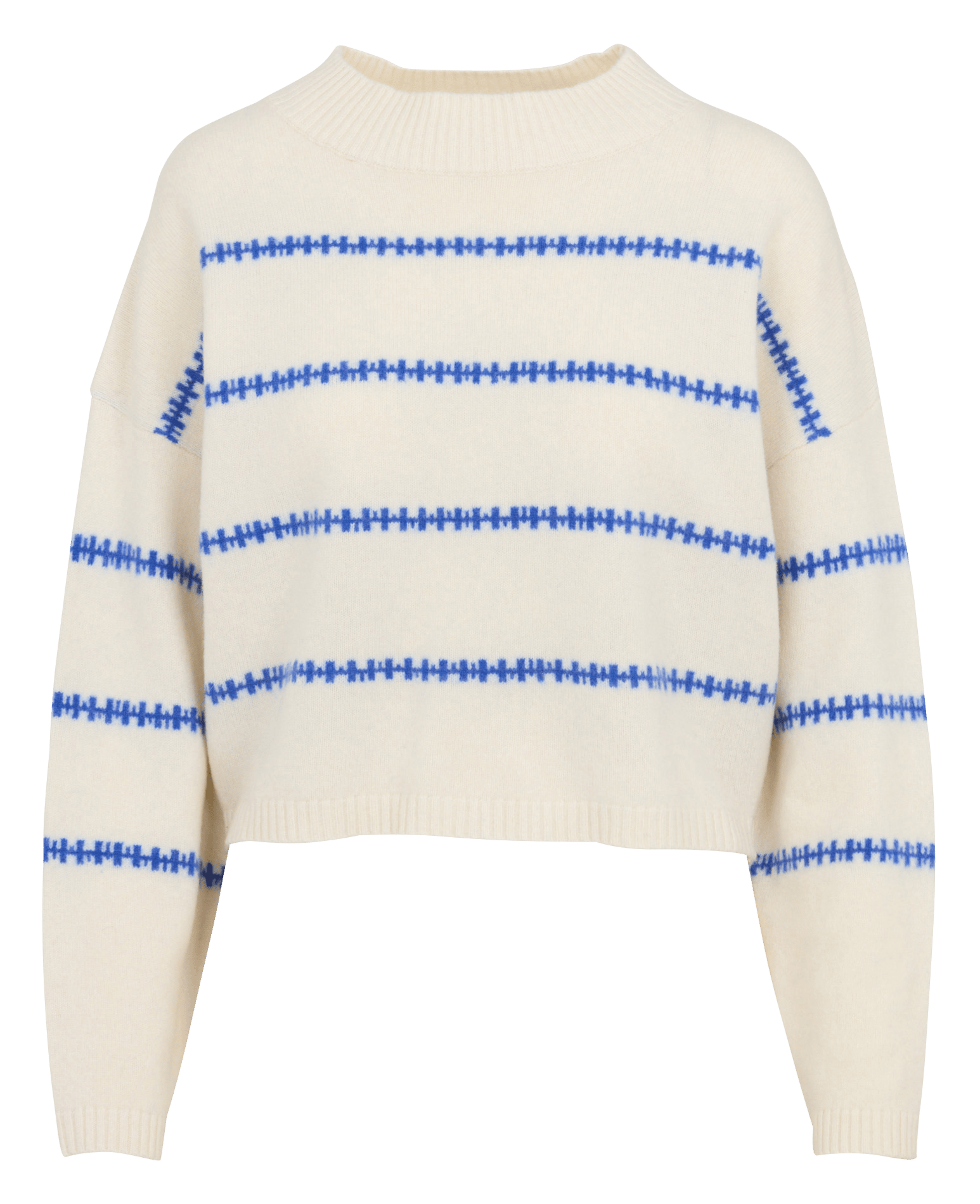 Wollpullover mit Streifen TINSELS Weiss