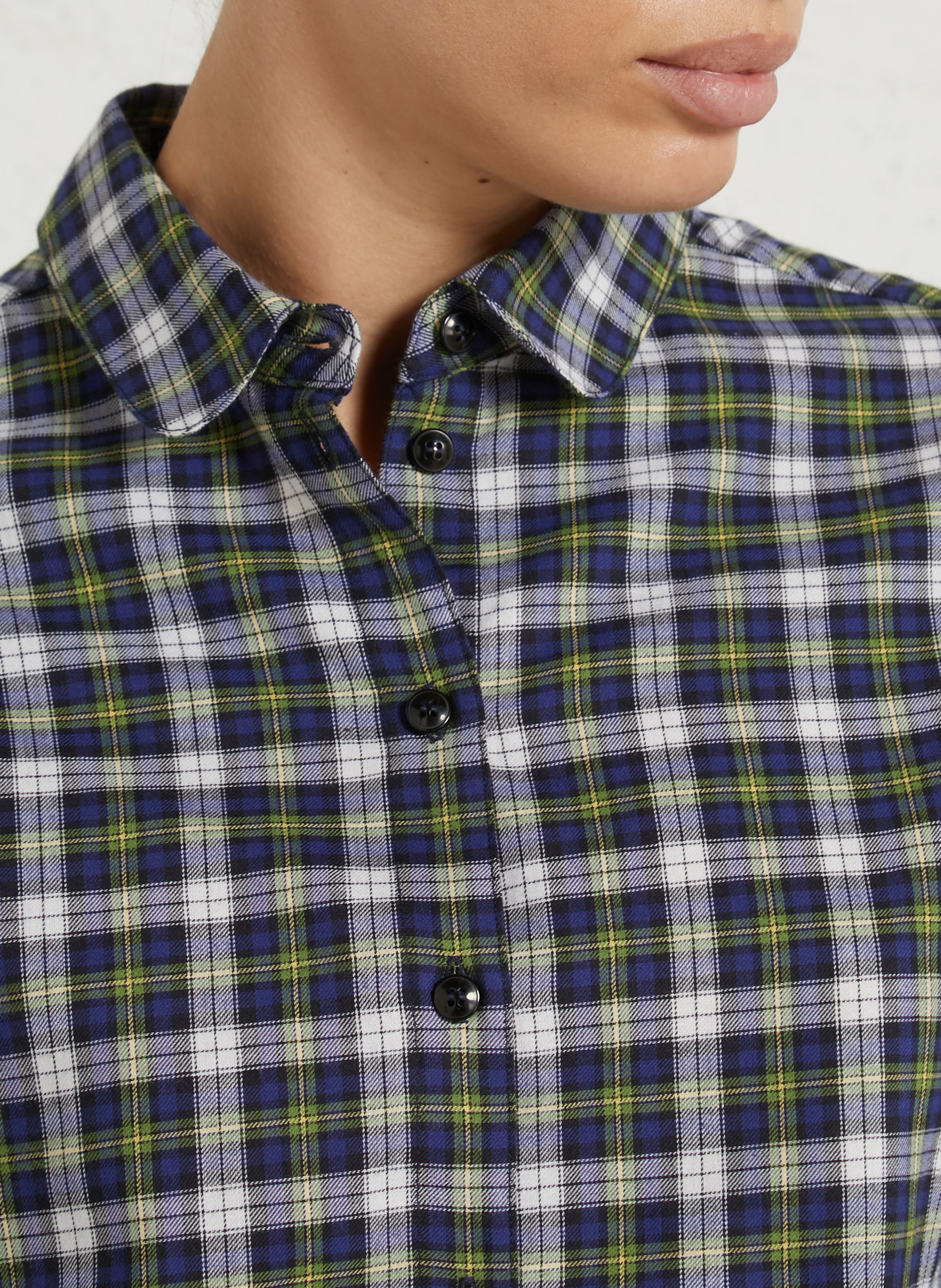 Cotton shirt with classic collar SUZIE WINKLE Blue