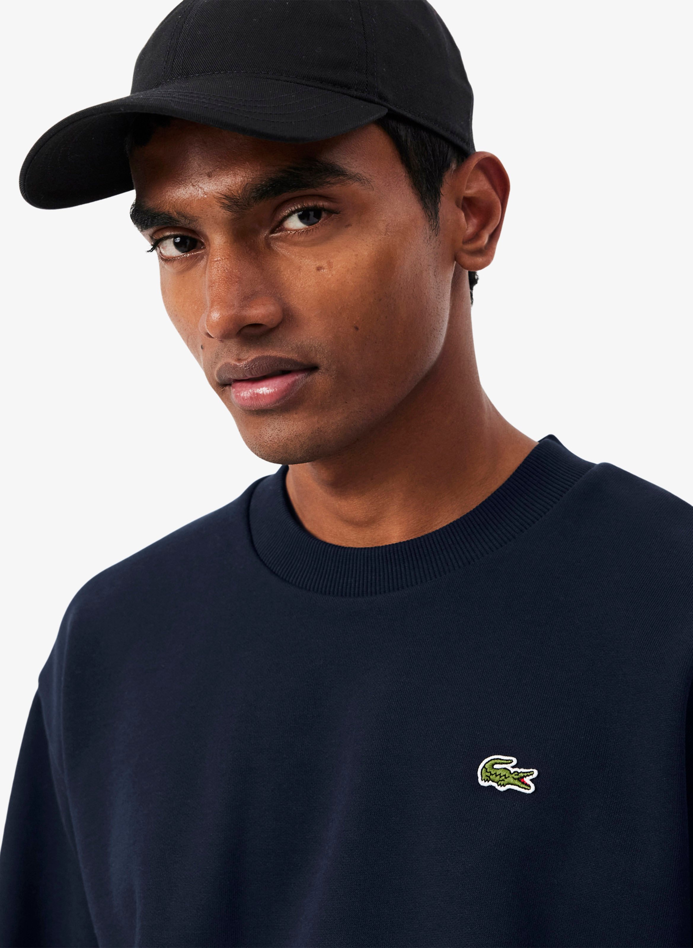 Rundhals-Sweatshirt aus Baumwoll-Mix LACOSTE Blau