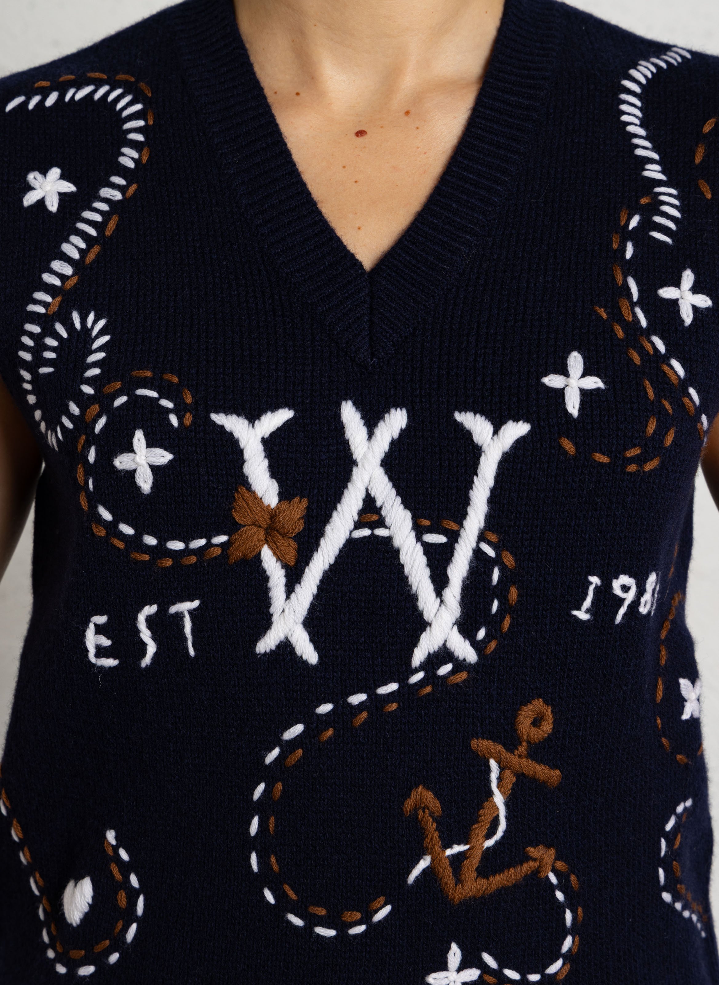 Round-neck wool sweater MAX MARA WEEK END Blue