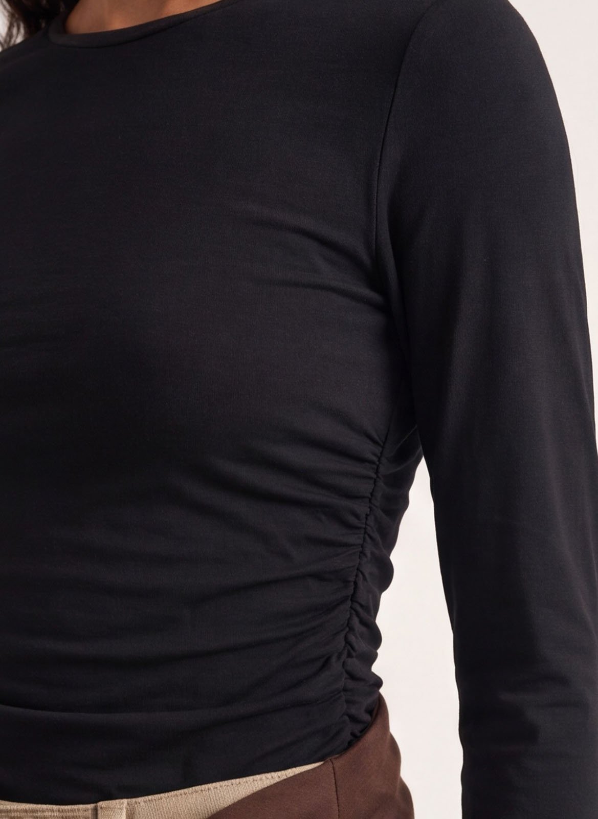 Top uni à manches longues | Noir KOOKAI Femme