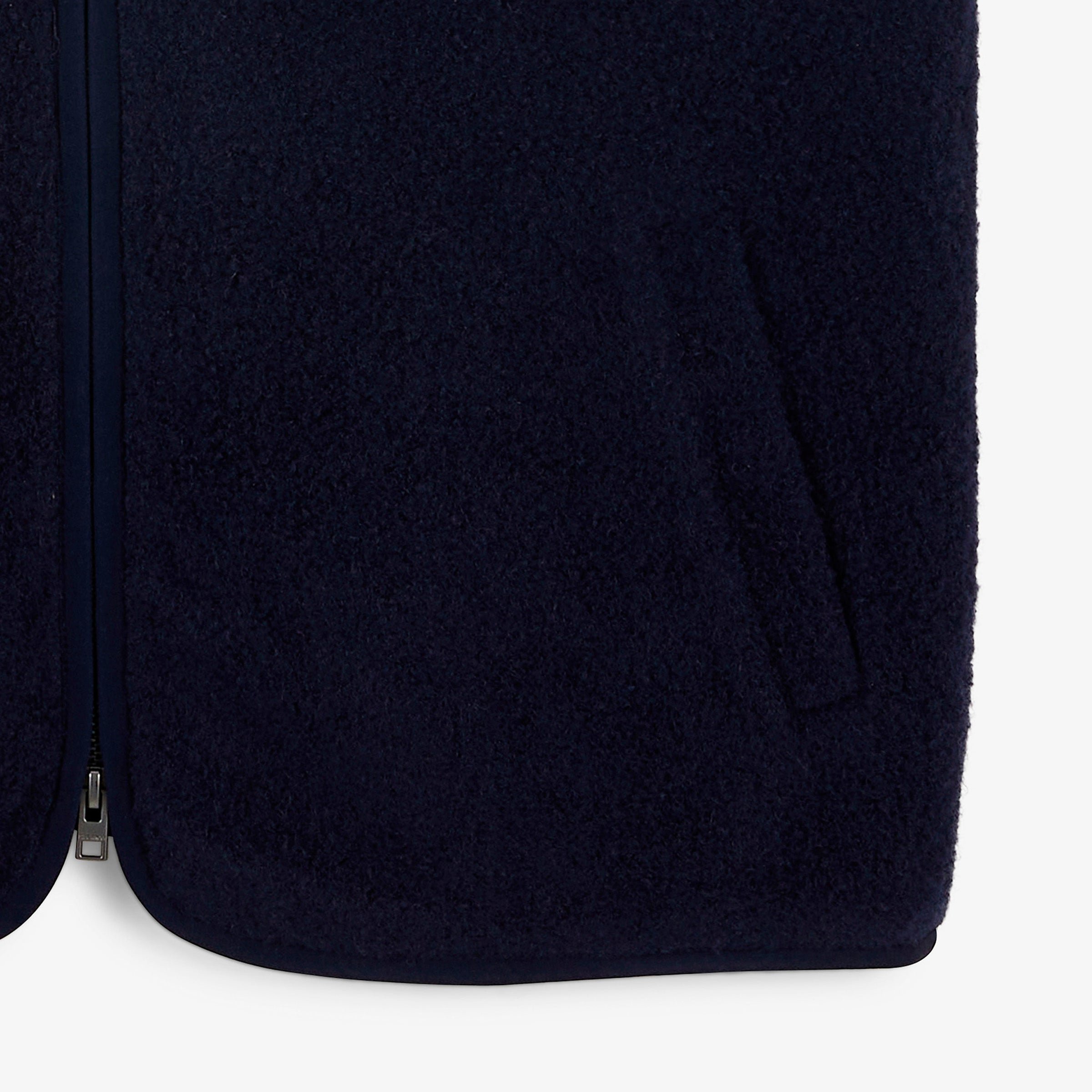 Navy blue sleeveless MARCEL fleece vest SERGE BLANCO Blue
