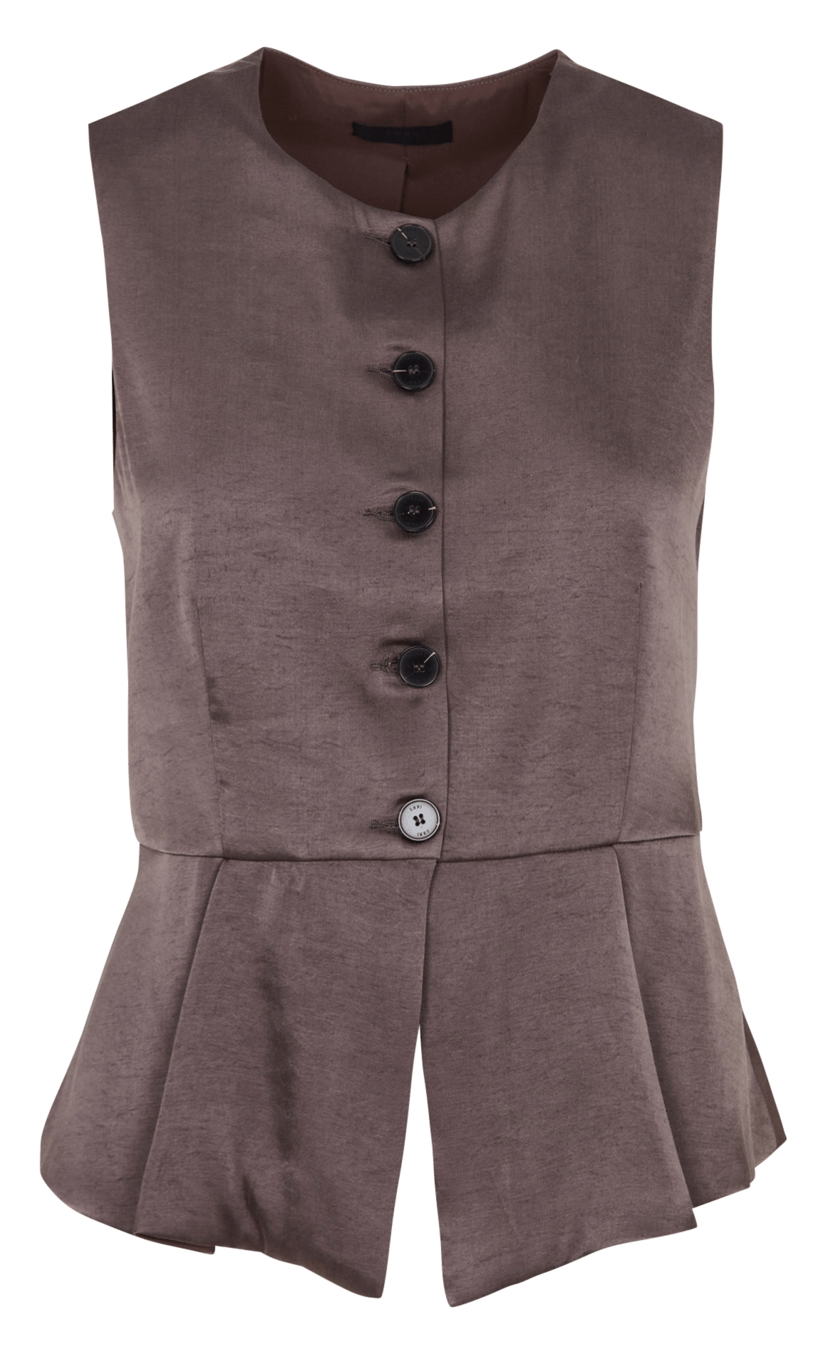 Gilet tailleur sans manches uni IKKS Gris